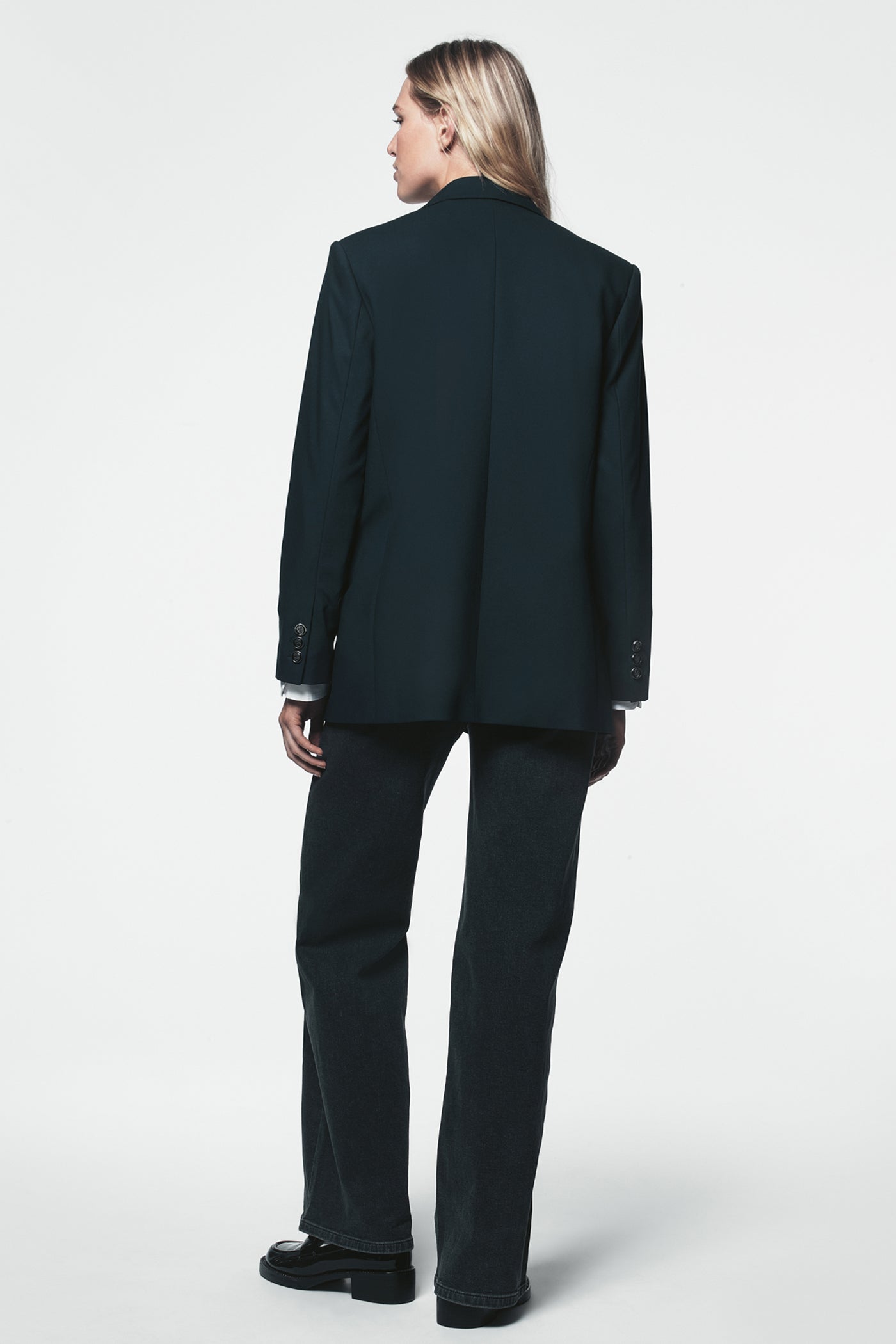 Navy TWO BUTTON BLAZER, VIEW 2 | Spring 2026 Campaign