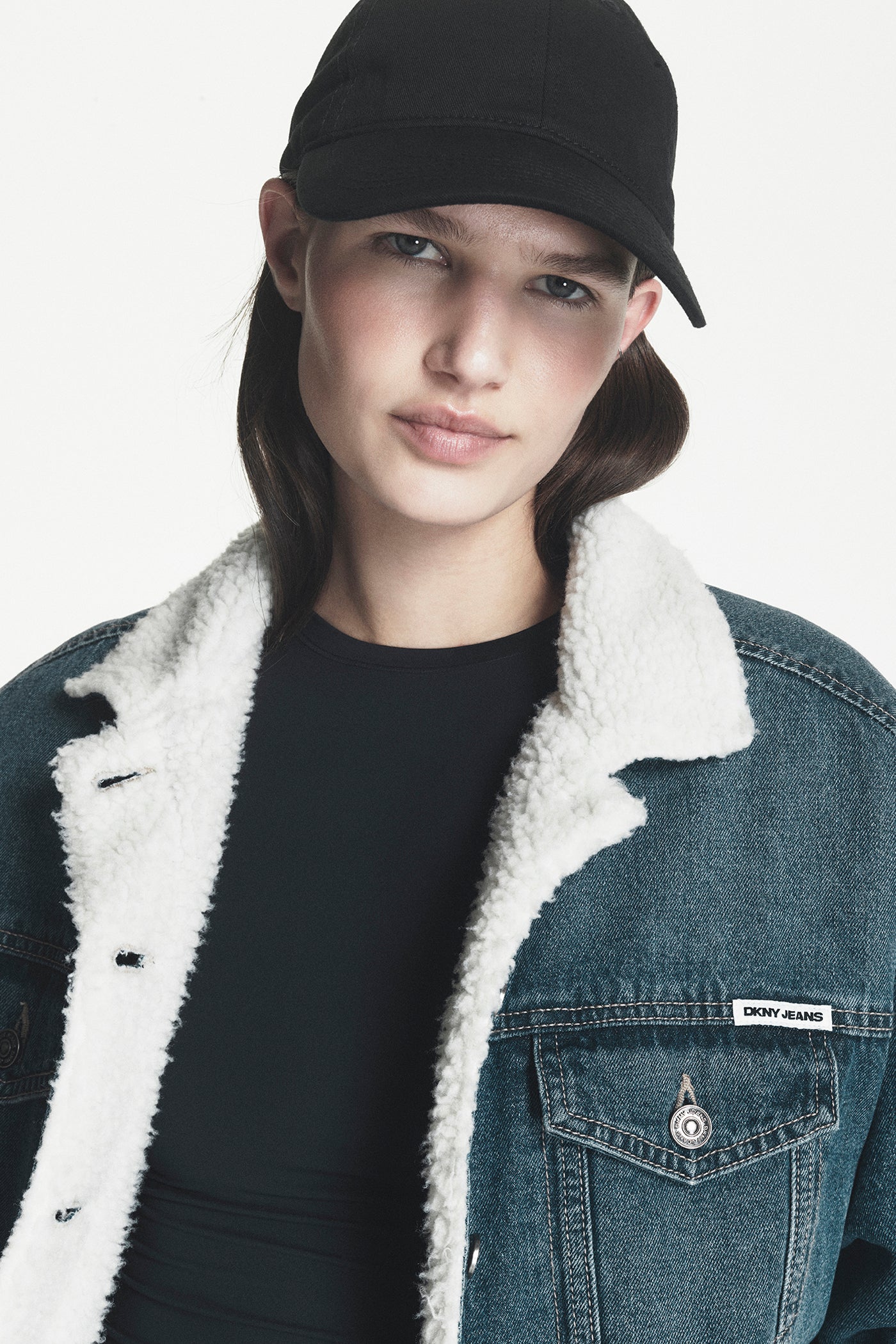 SHERPA COLLAR DENIM TRUCKER JACKET VIEW 2