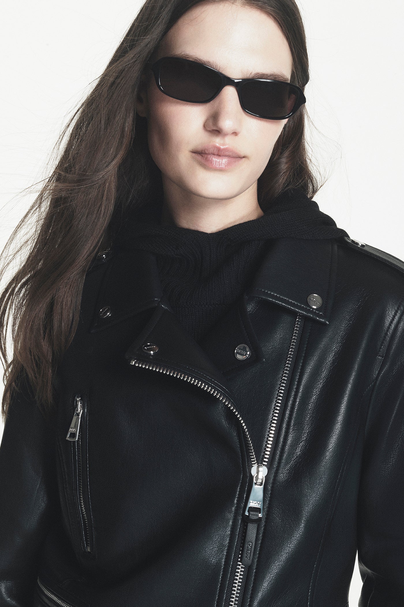 FAUX LEATHER MOTO JACKET VIEW 2
