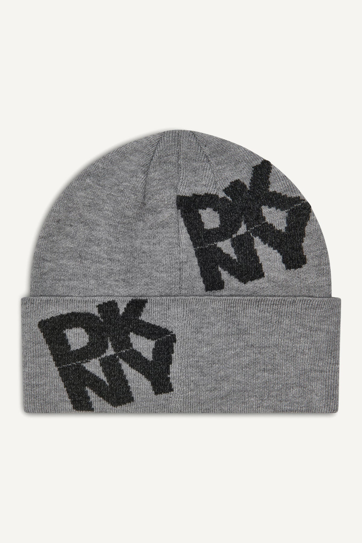 CHENILLE BLOCK DKNY CUFF BEANIE VIEW 2