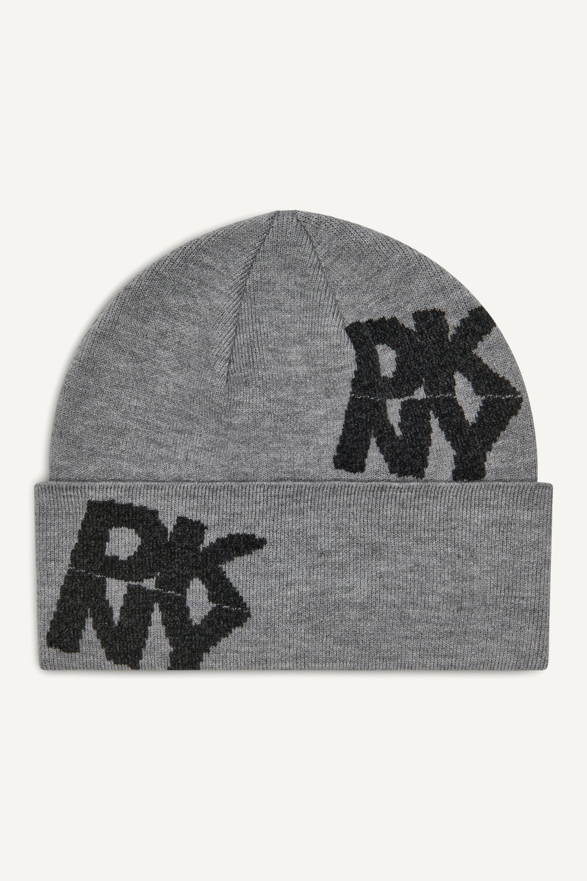CHENILLE BLOCK DKNY CUFF BEANIE VIEW 1