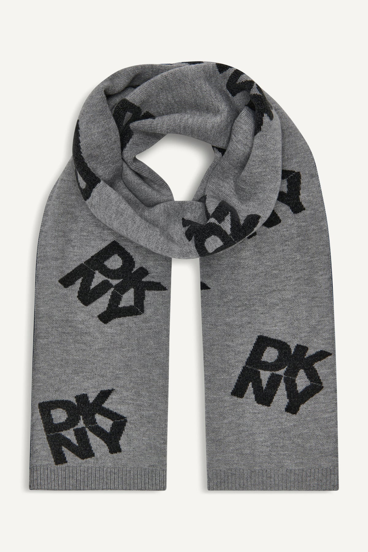 CHENILLE BLOCK DKNY SCARF VIEW 2