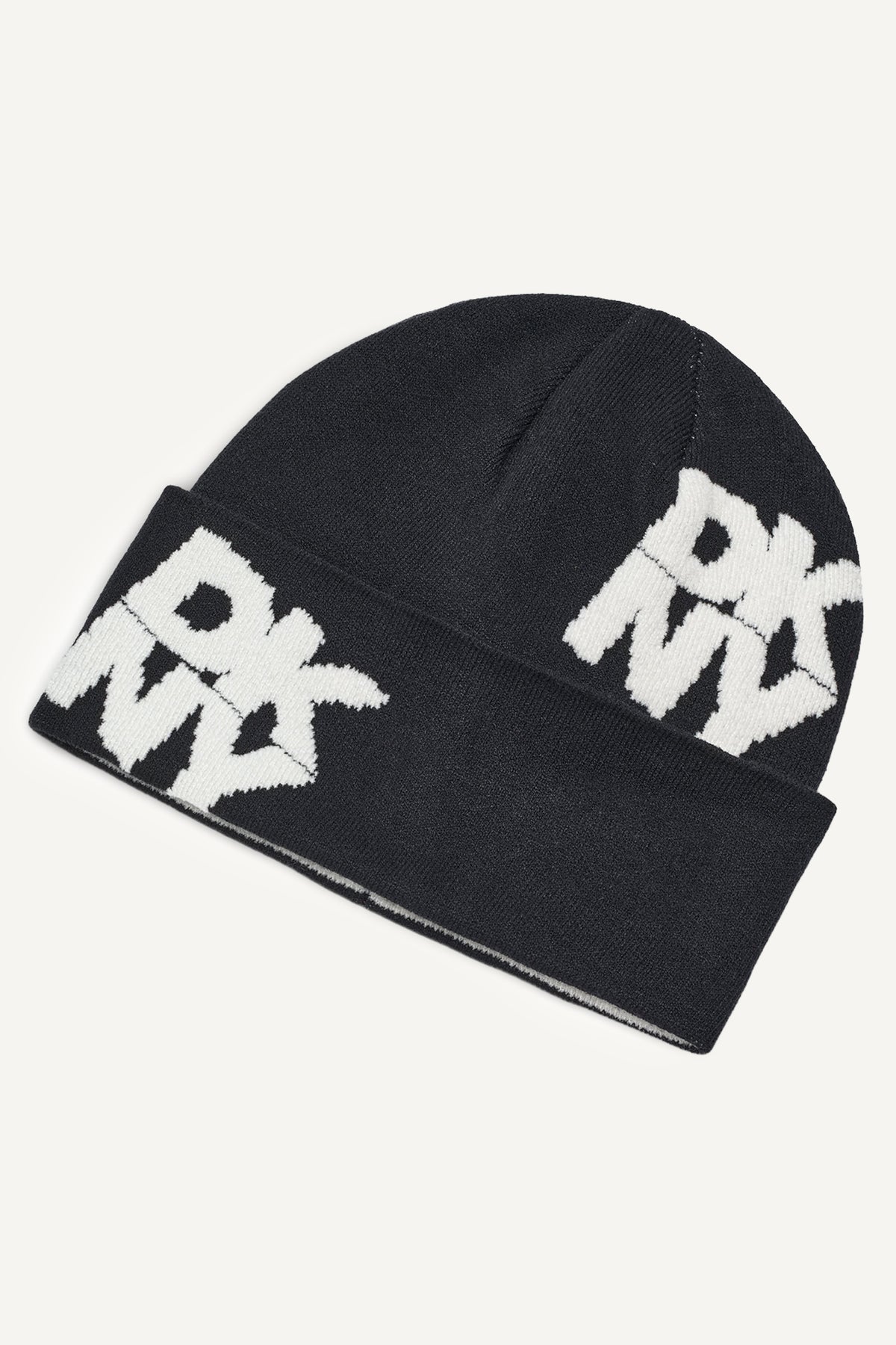 CHENILLE BLOCK DKNY CUFF BEANIE VIEW 2