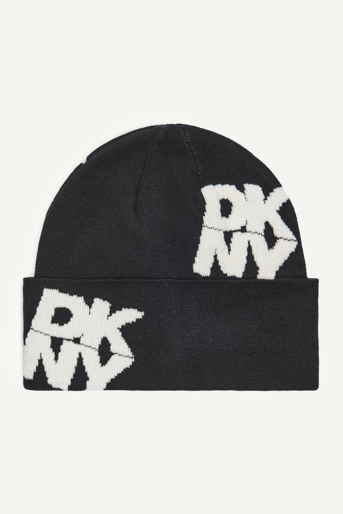 CHENILLE BLOCK DKNY CUFF BEANIE VIEW 1