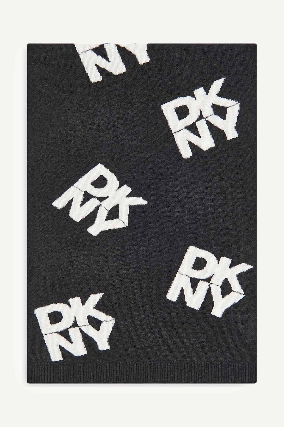 CHENILLE BLOCK DKNY SCARF VIEW 1