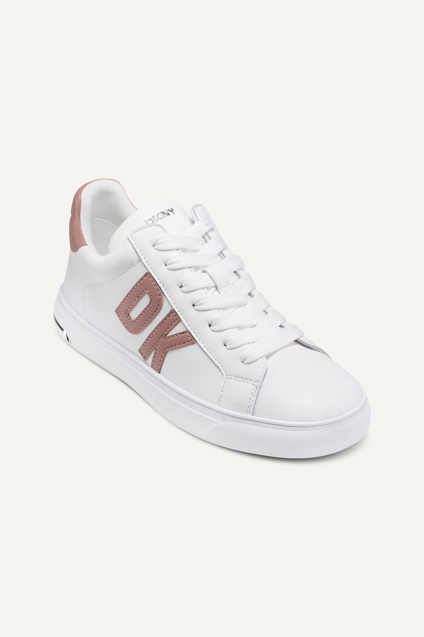 WHITE/BLUSH ABENI LACE UP SNEAKER 30MM, VIEW 2 | Sneakers