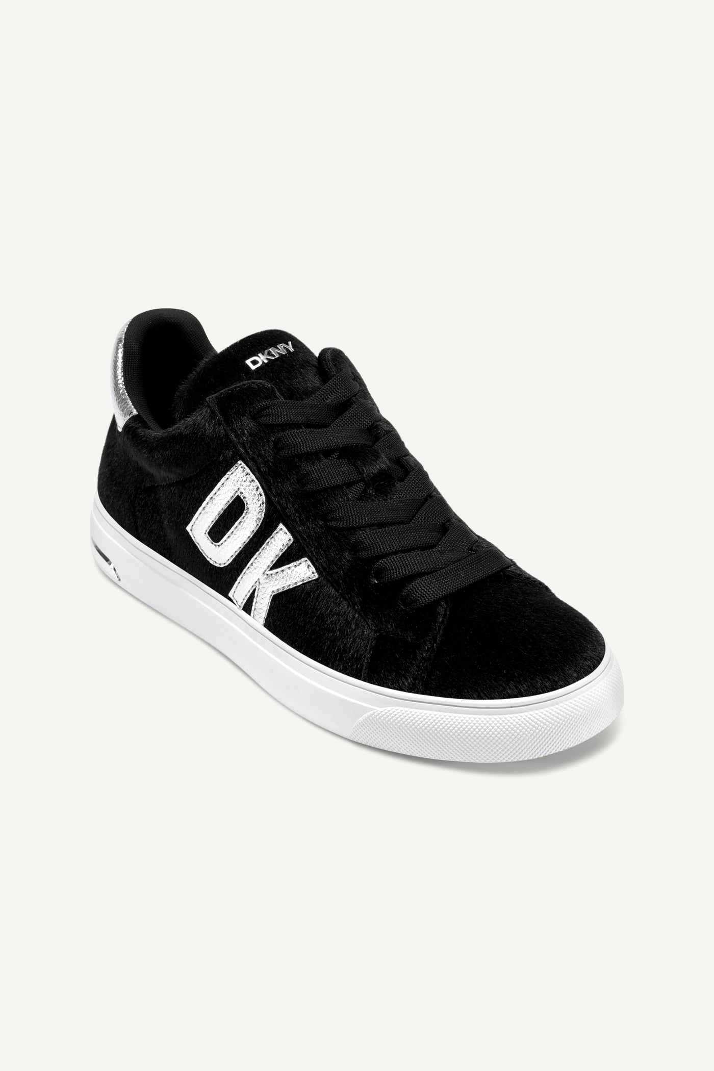 BLACK/SILVER ABENI LACE UP SNEAKER 30MM, VIEW 2 | Sneakers