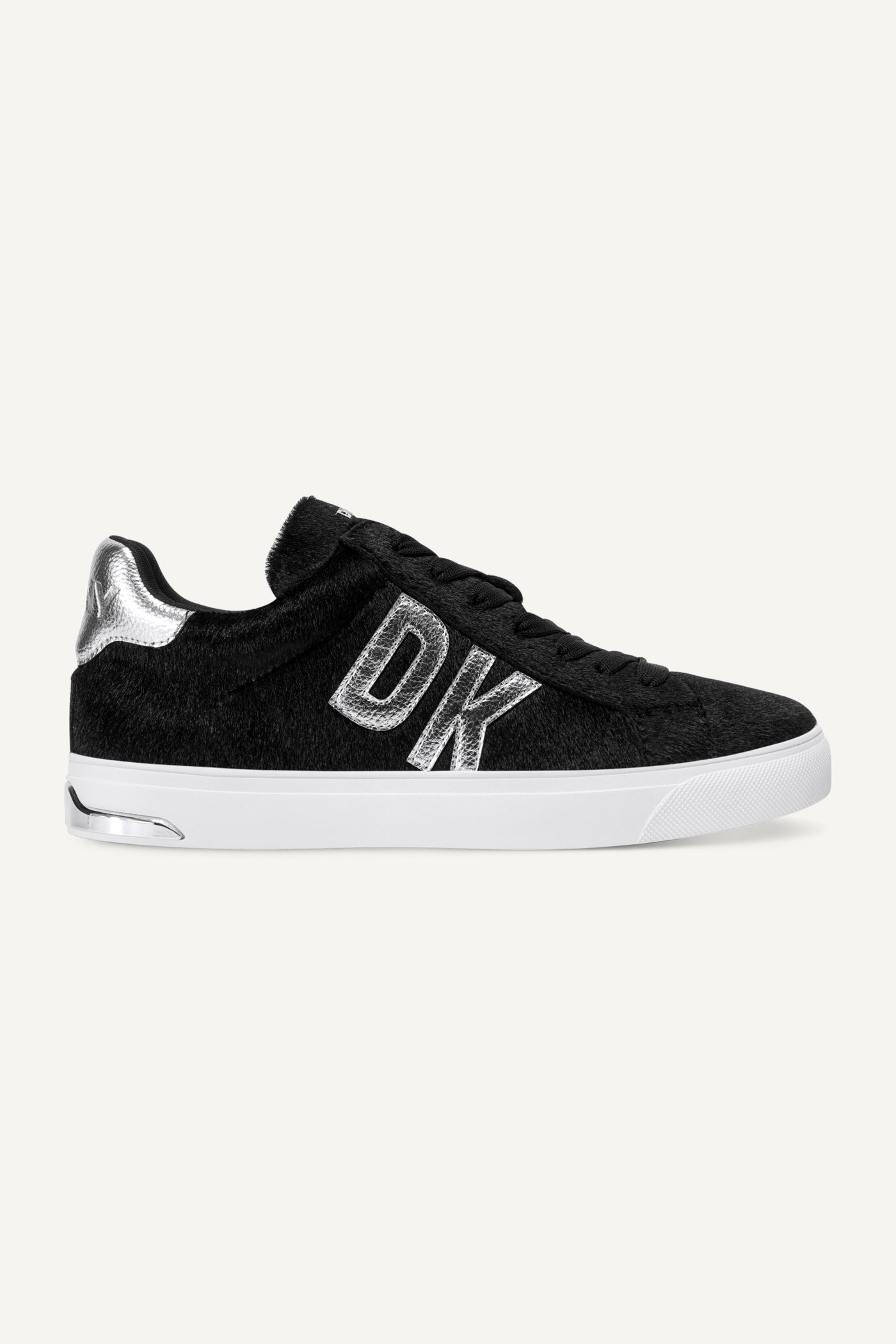 BLACK/SILVER ABENI LACE UP SNEAKER 30MM, VIEW 1 | Sneakers