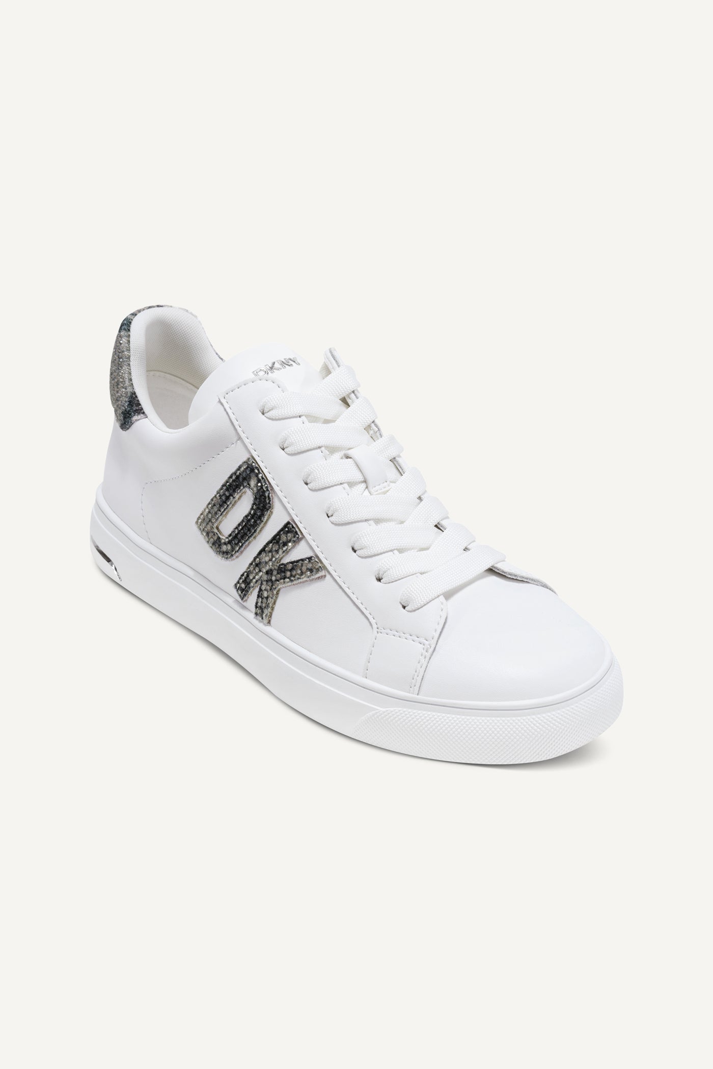 WHITE/MOREL ABENI LOGO LOW TOP SNEAKER, VIEW 2 | Sneakers
