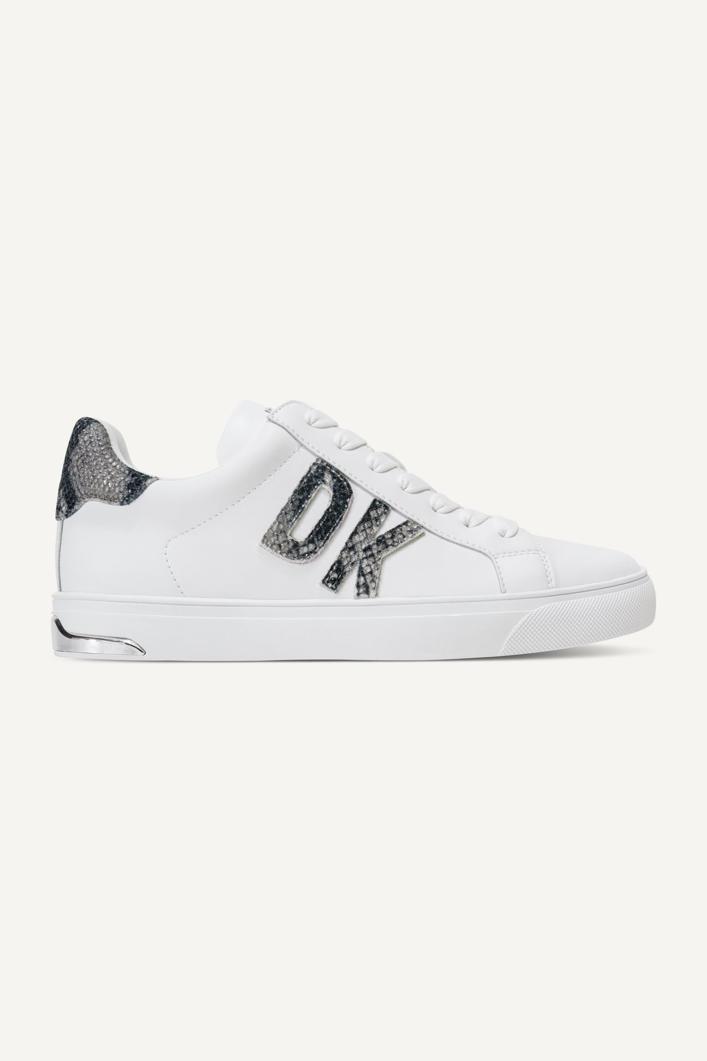 WHITE/MOREL ABENI LOGO LOW TOP SNEAKER, VIEW 1 | Sneakers