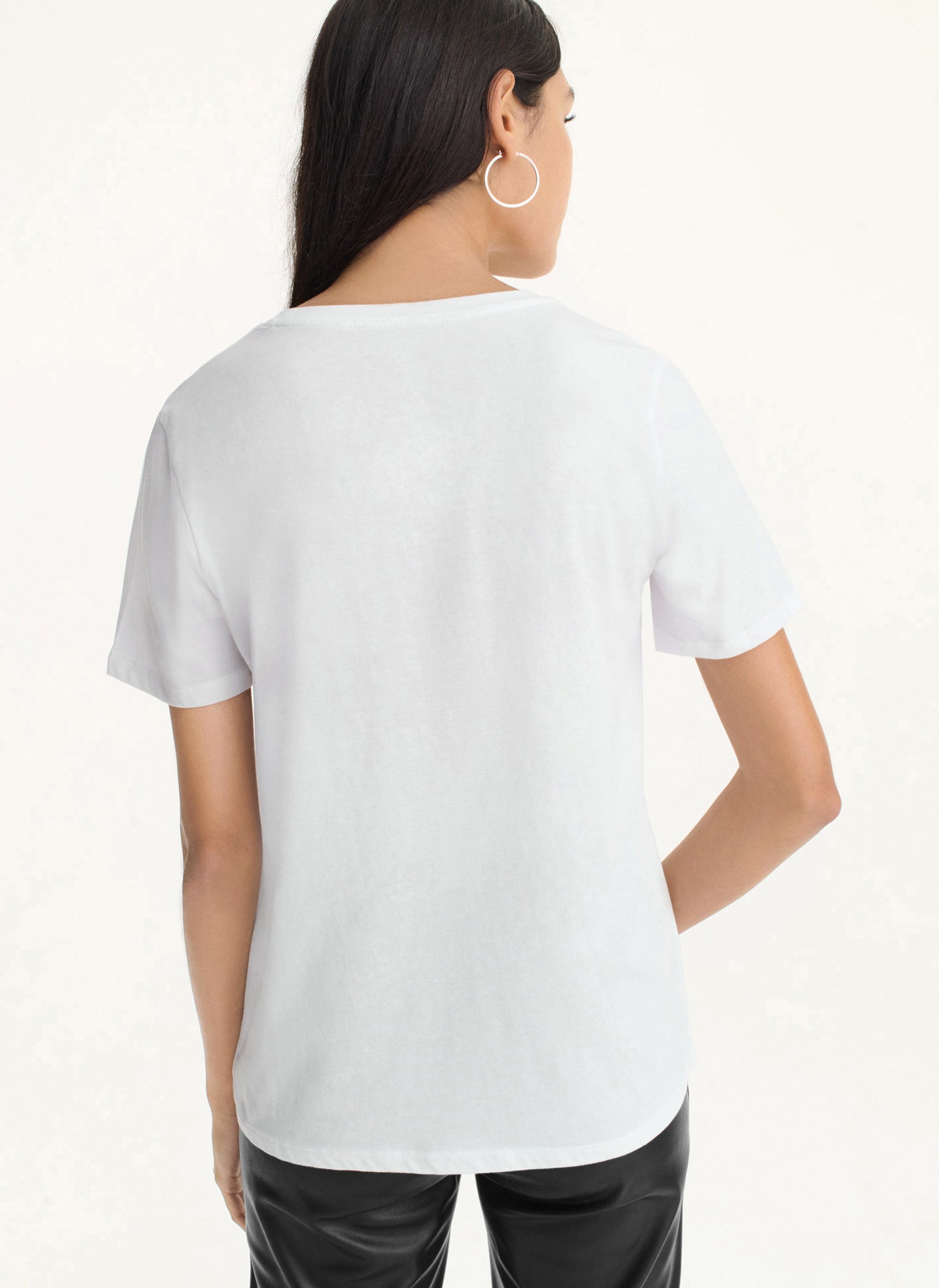 White RHINESTONE TEE, VIEW 2 | Not Clearance or Preorder