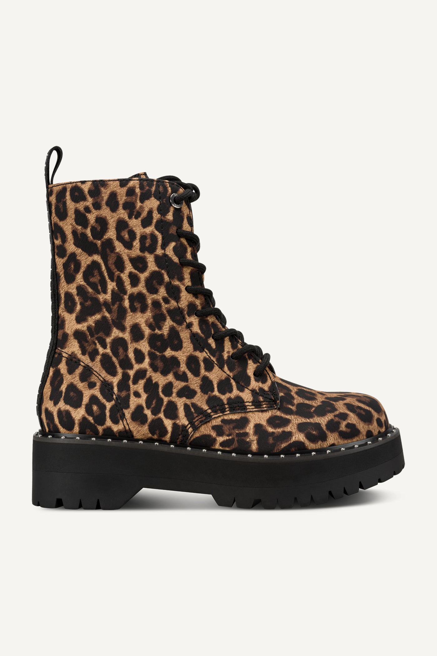 NATURAL BATU STUDS LACE UP BOOTIE 60M, VIEW 1 | BOOTIES