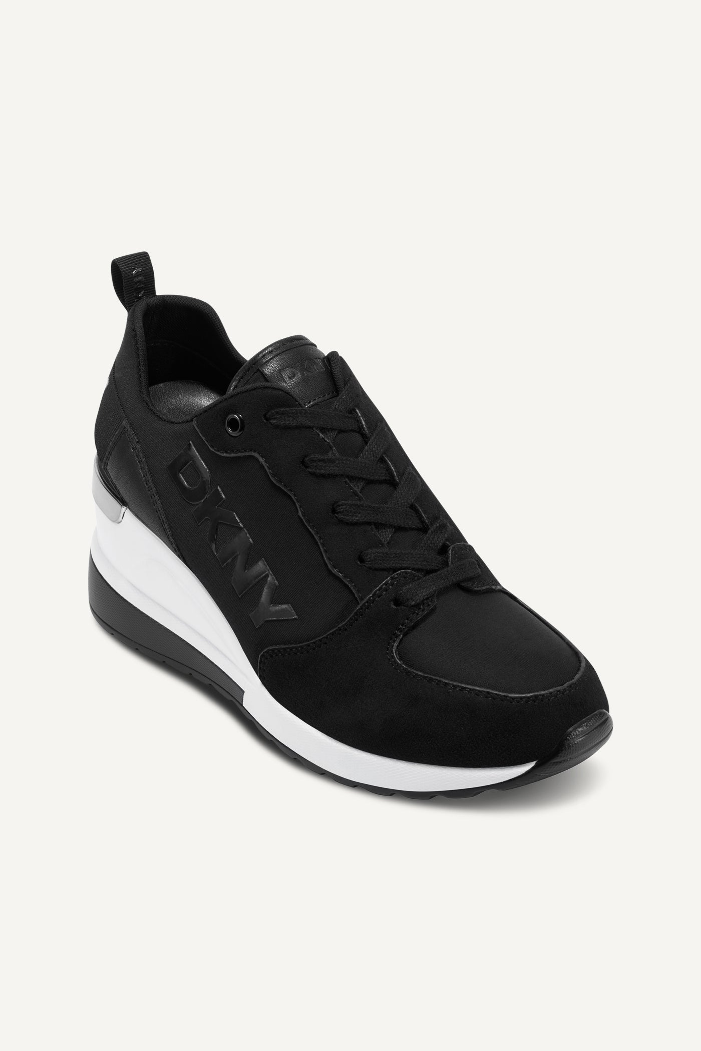 Black CAIT WEDGE SNEAKER, VIEW 2 | Sneakers