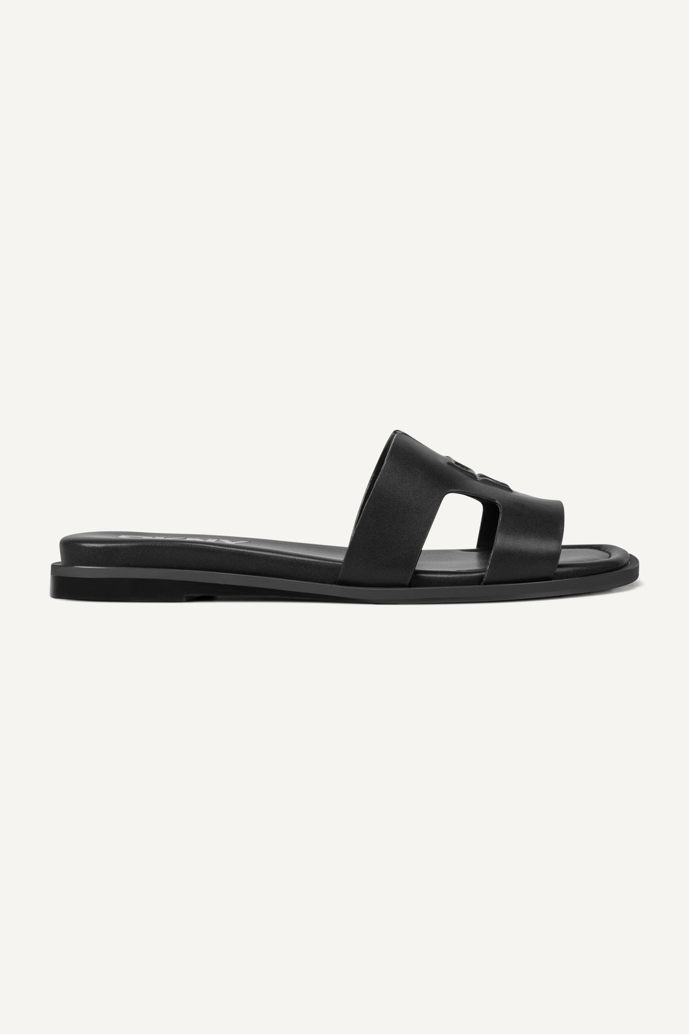 Black COLUMBA FLAT SLIDE, VIEW 1 | Sandals