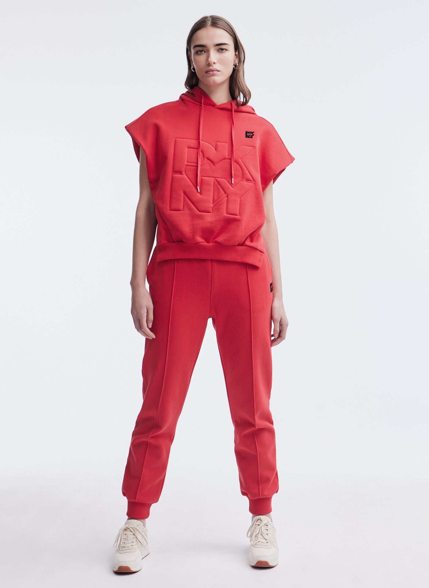 DKNY TERRY PANT,Red