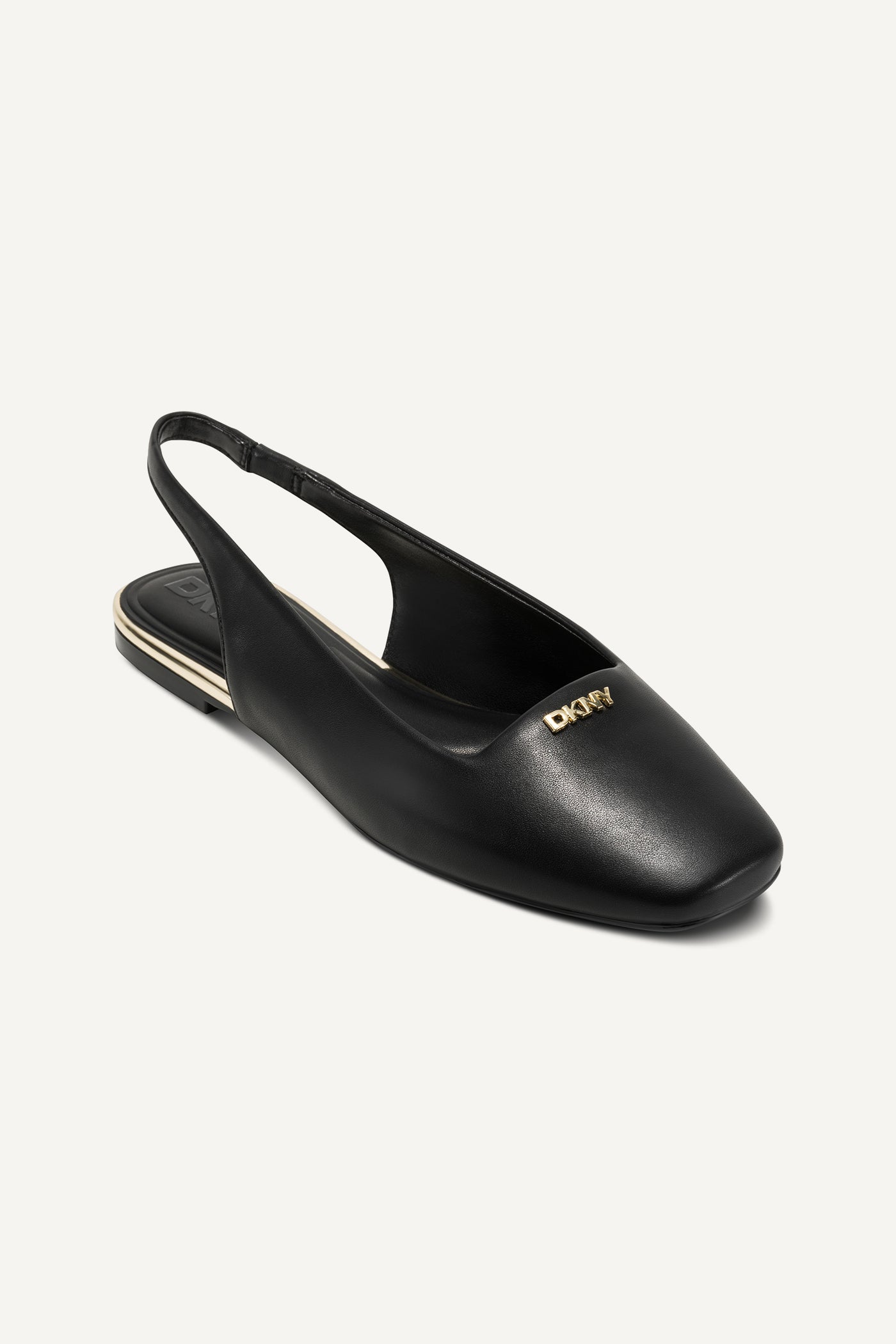 Black DARROW LOGO SLINGBACK FLAT, VIEW 2 | New Arrivals