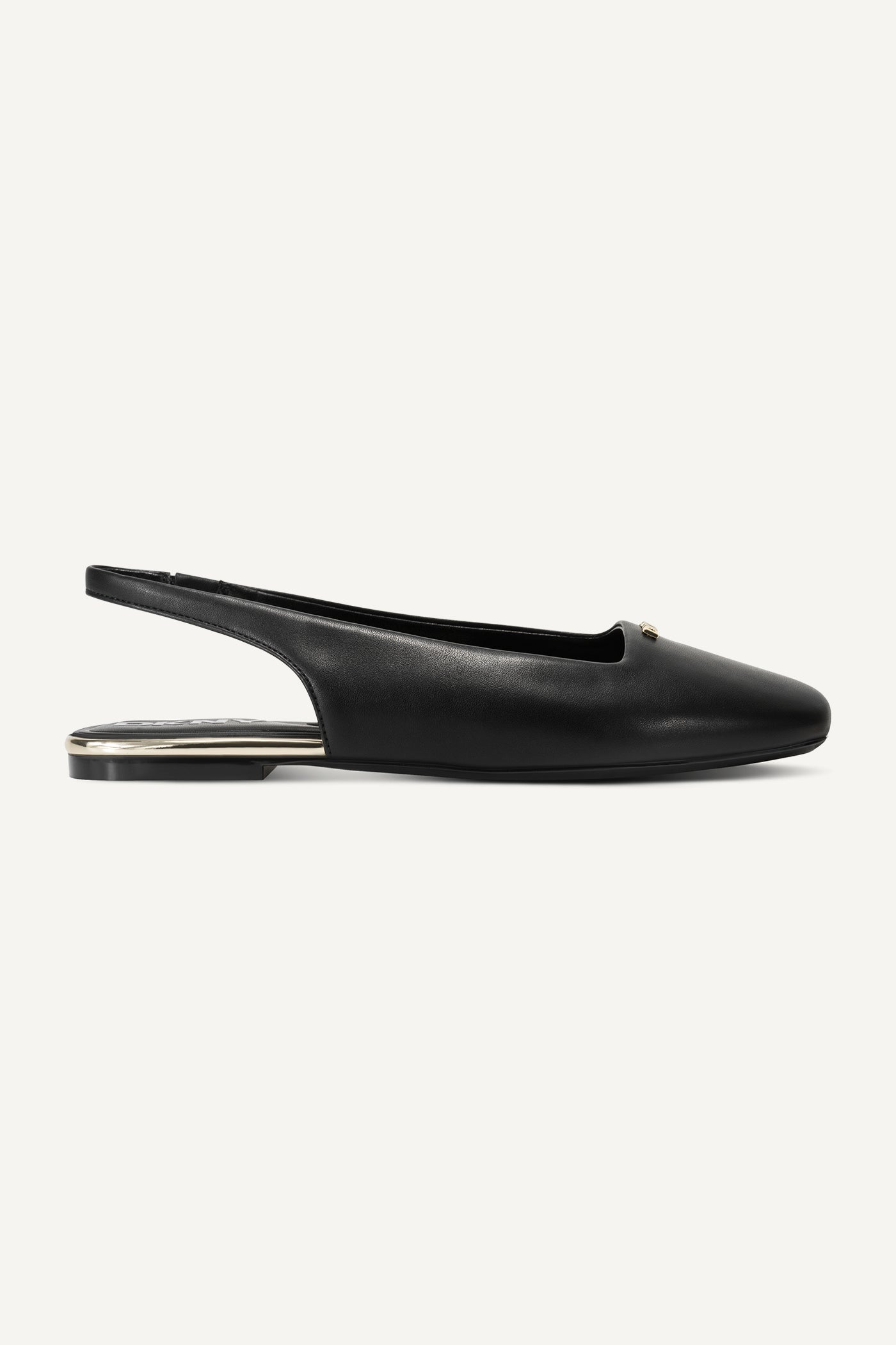 Black DARROW LOGO SLINGBACK FLAT, VIEW 1 | New Arrivals