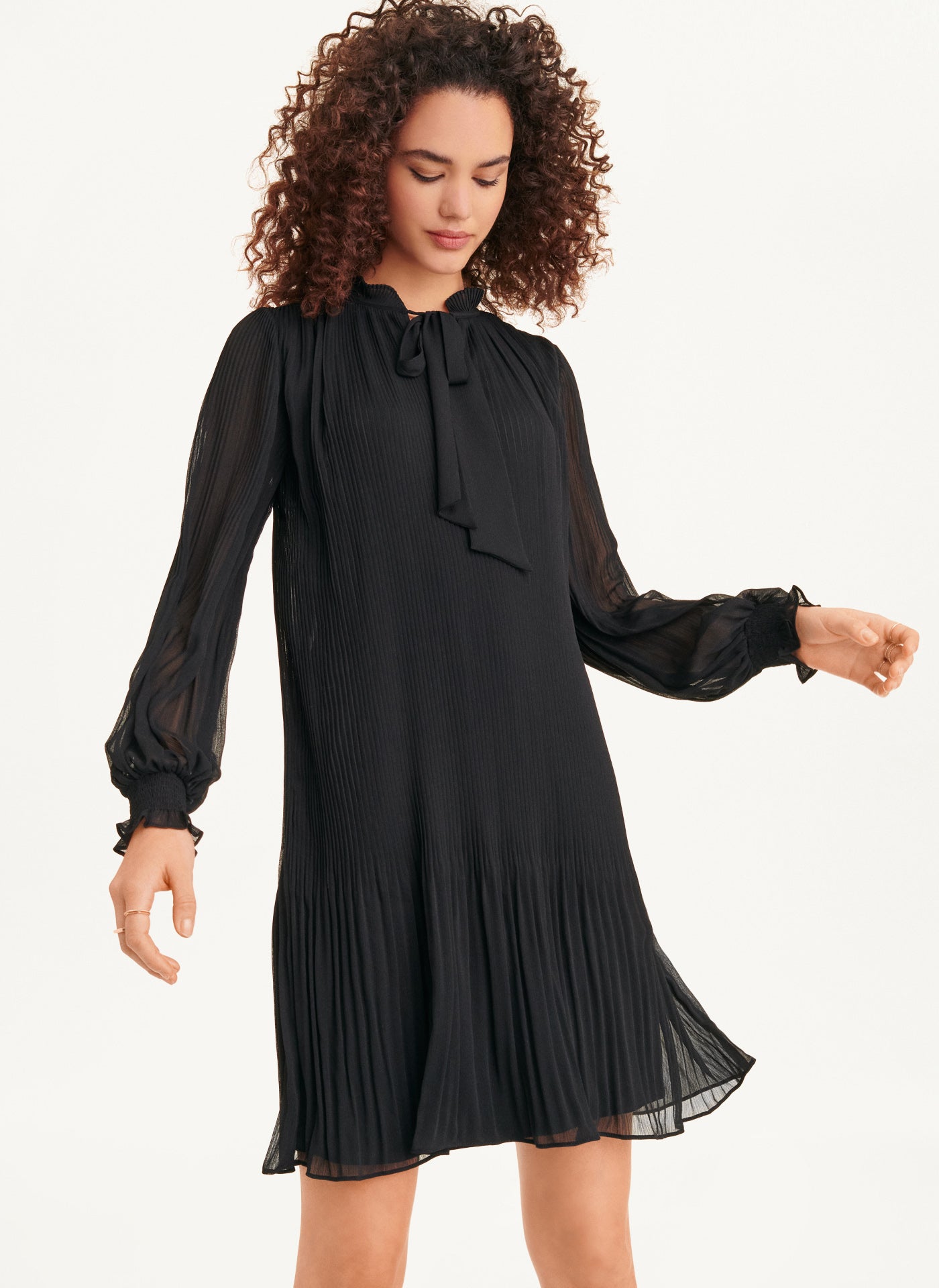 Pleated A Line Dress VIEW 3 | SALE DRESSES