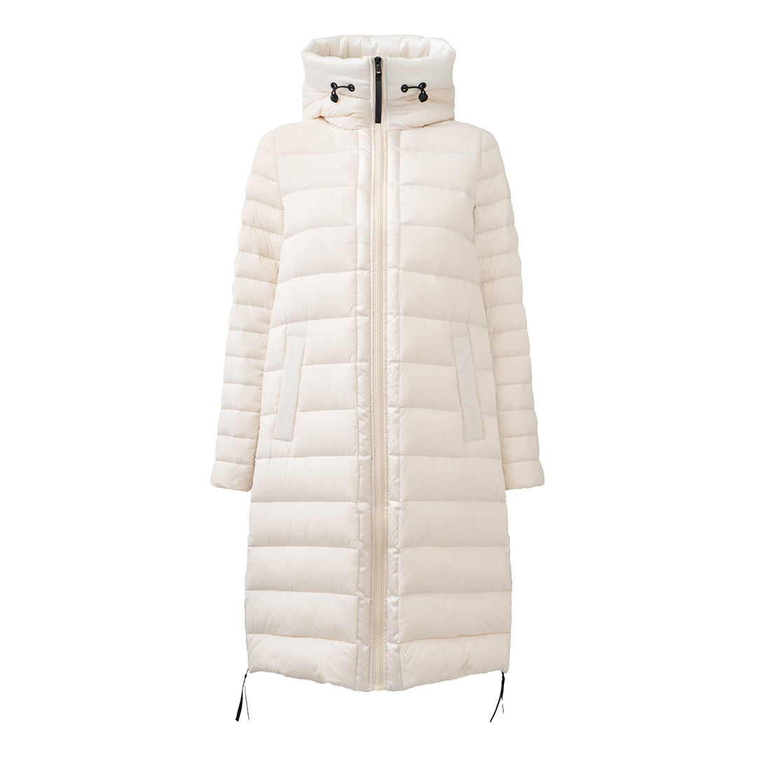 DOWN FILL HOODED ZIP FRONT QUILTED PUFFER VIEW 7 | Not Clearance or Preorder