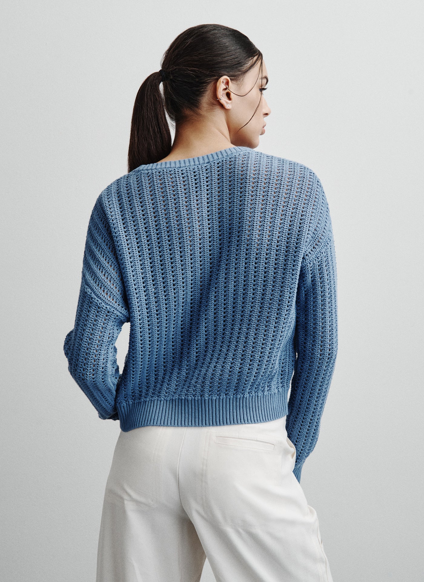 dkny blue sweater