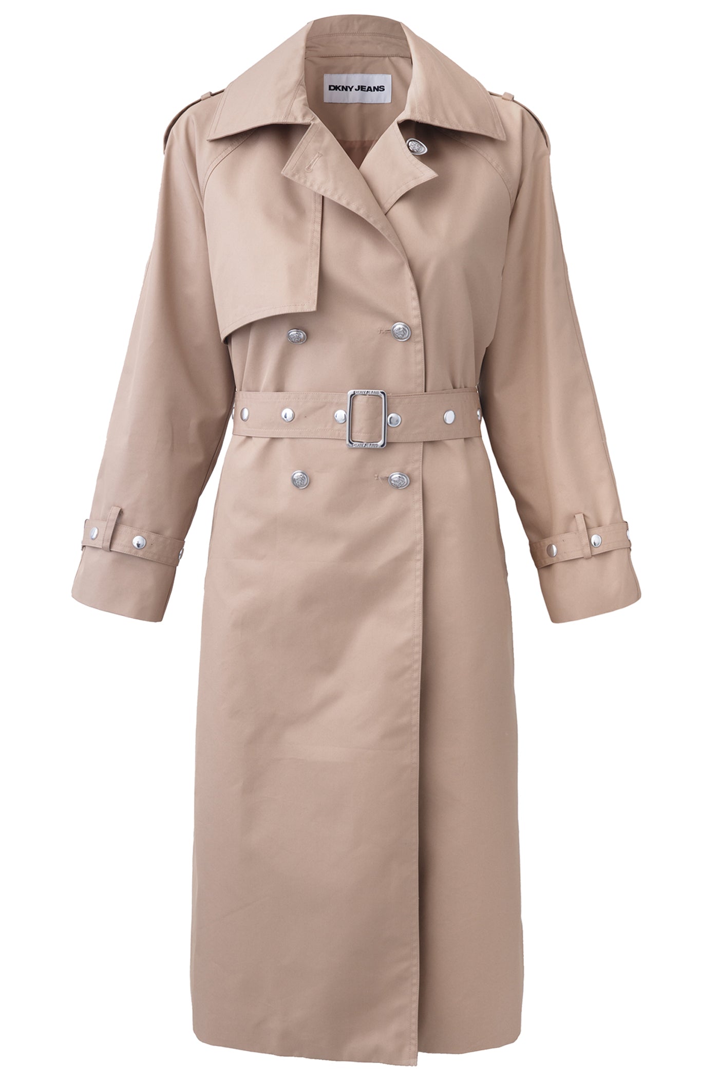 Long Double Breasted Belted Trench | Trench | DKNY
