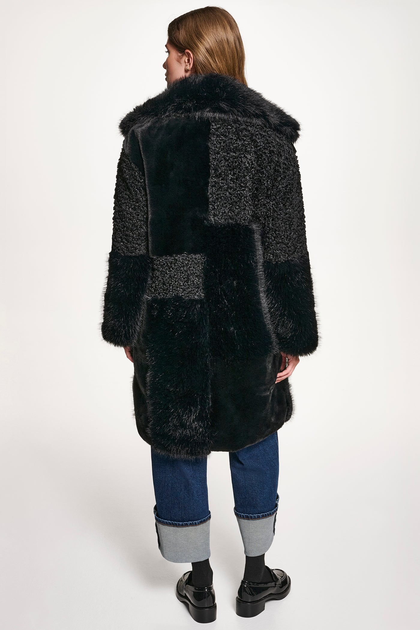 ジプソフィアFur Pocket Coat ブラック Duchess Sophie's faux fur