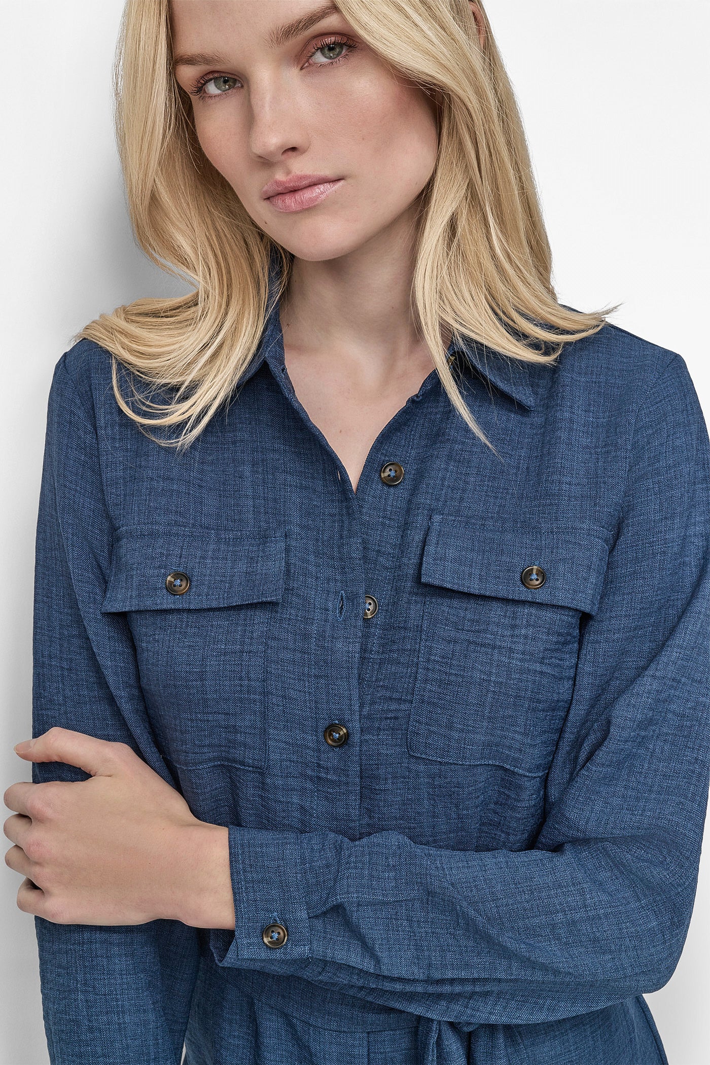 COLLARED BUTTON DRESS VIEW 4 | SALE DRESSES