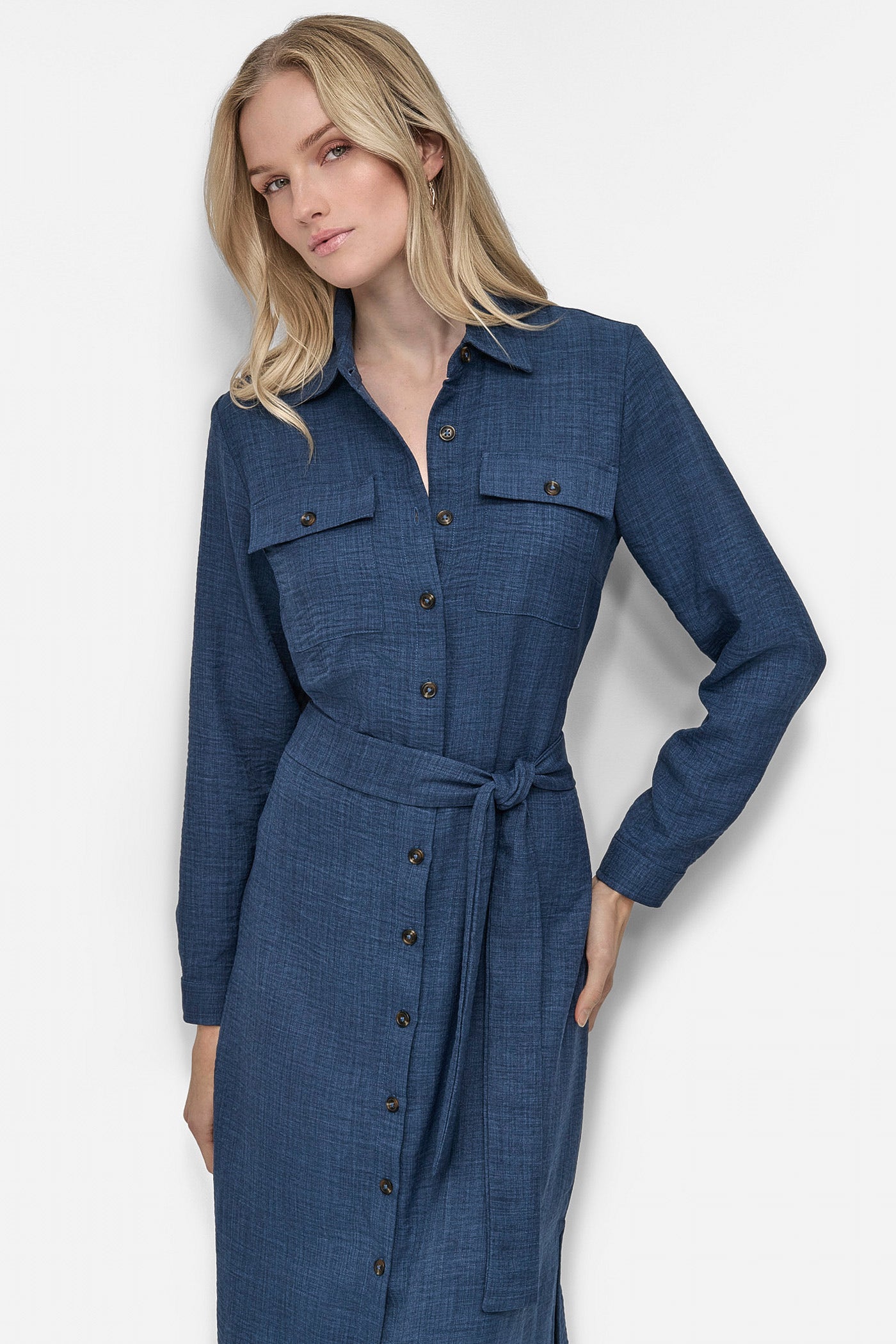 COLLARED BUTTON DRESS VIEW 6 | SALE DRESSES