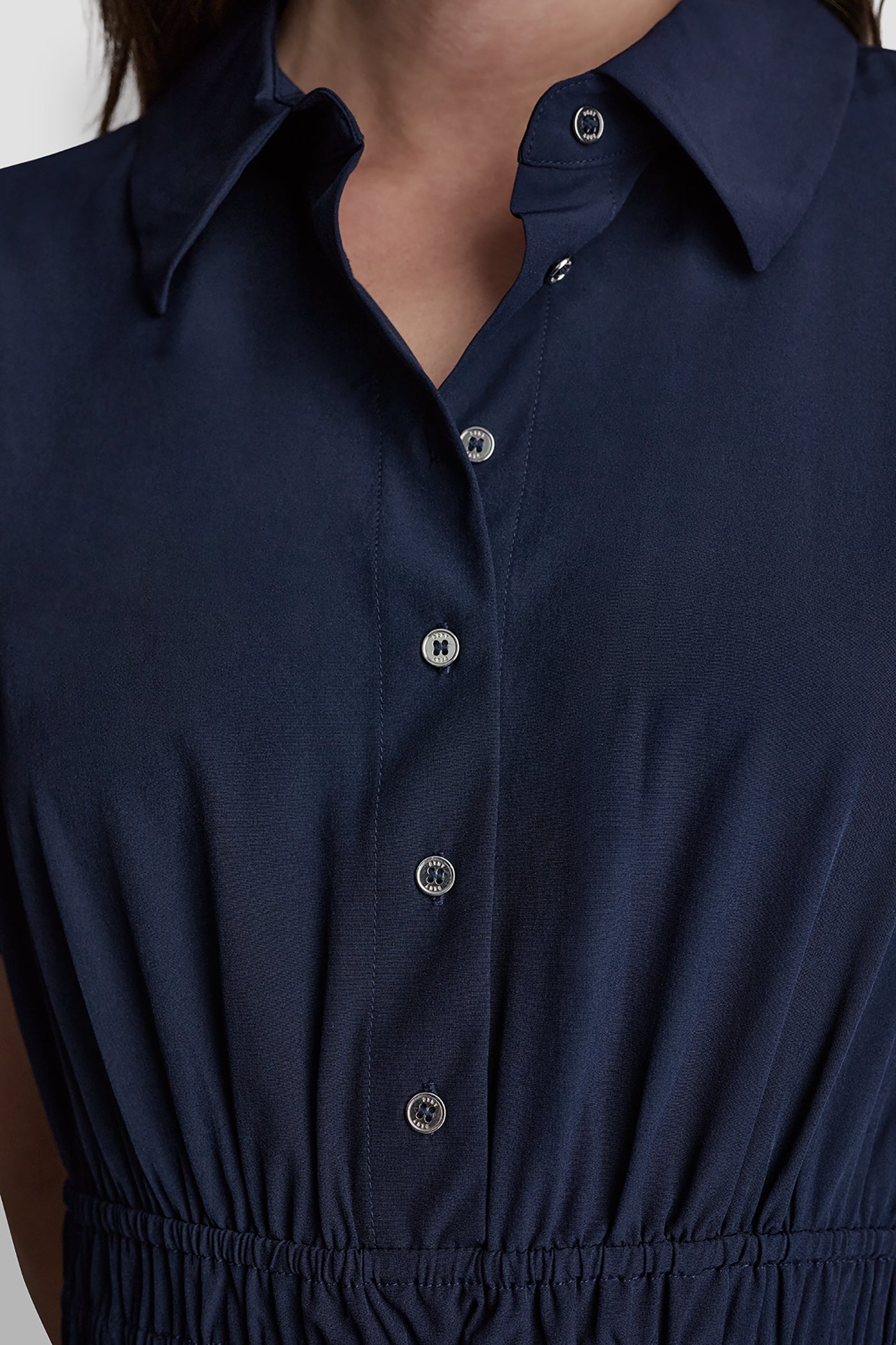 SMOCKED-WAIST COMMUTER DRESS VIEW 7 | Dresses & Jumpsuits