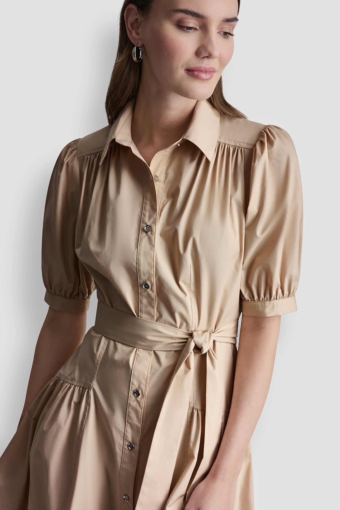 DROP-WAIST MIDI SHIRT DRESS VIEW 5 | SALE CLOTHING