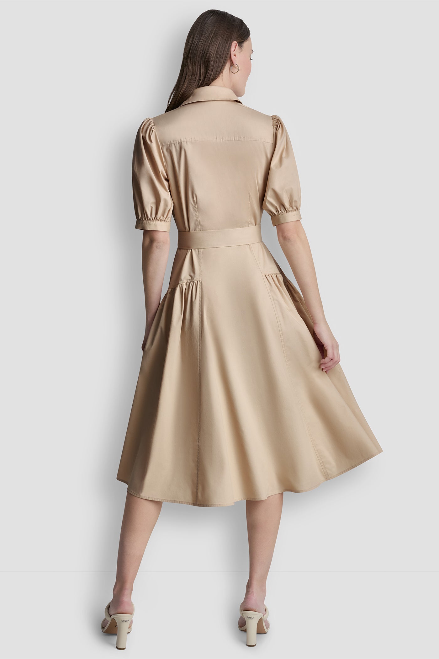 DROP-WAIST MIDI SHIRT DRESS VIEW 3 | SALE CLOTHING
