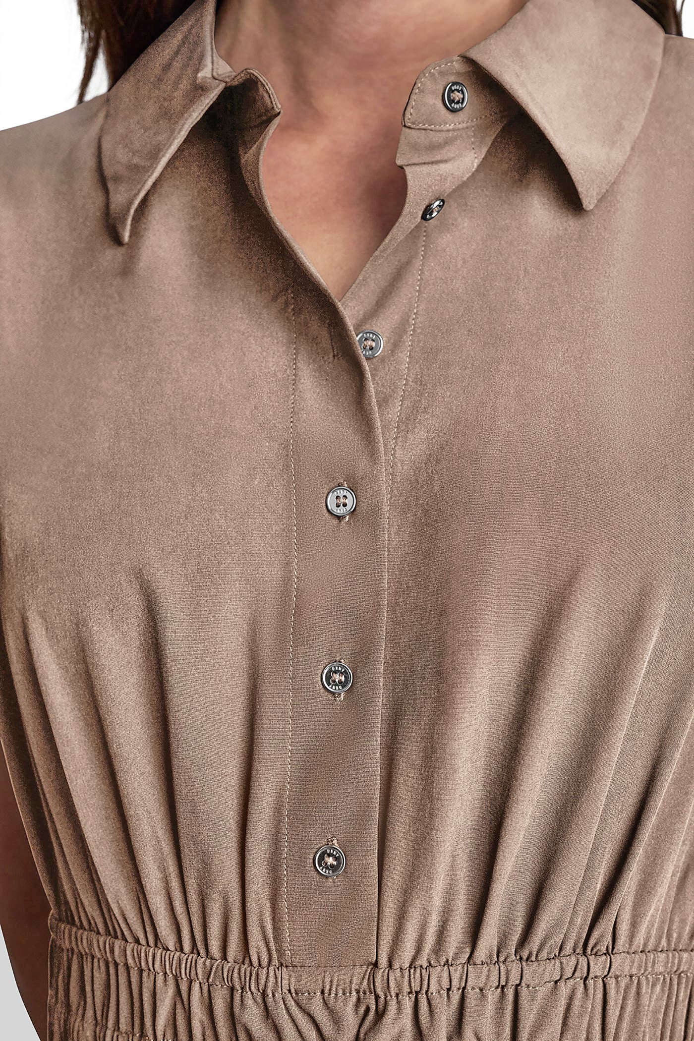 SMOCKED-WAIST COMMUTER DRESS VIEW 7 | Spring 2026