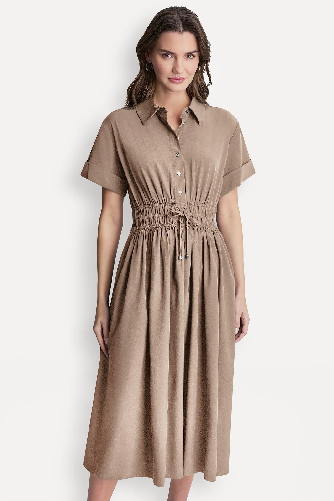 SMOCKED-WAIST COMMUTER DRESS VIEW 6 | Spring 2026