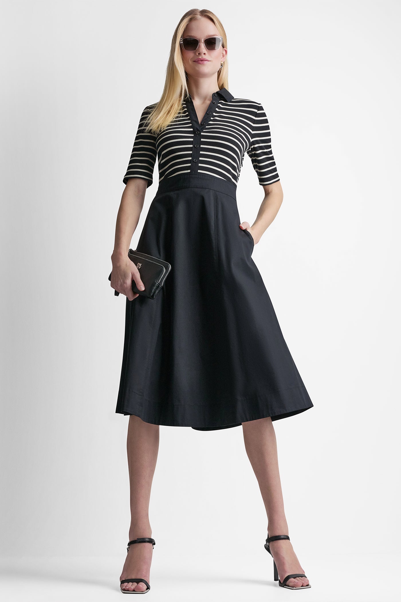 FIT & FLARE MIDI SHIRT DRESS VIEW 5 | SALE CLOTHING