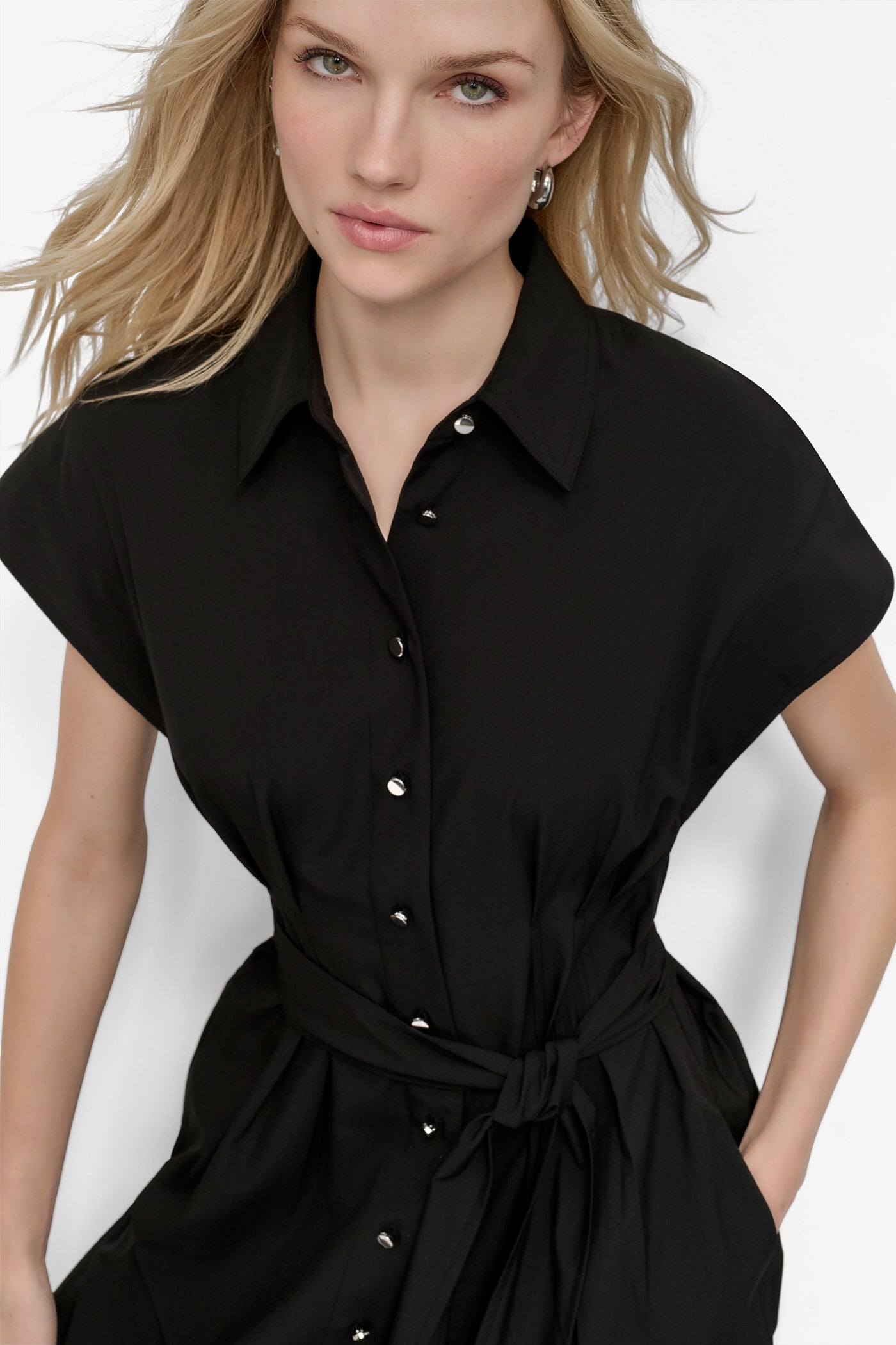 BELTED COMMUTER  FIT & FLARE SHIRT DRESS VIEW 5 | SALE DRESSES