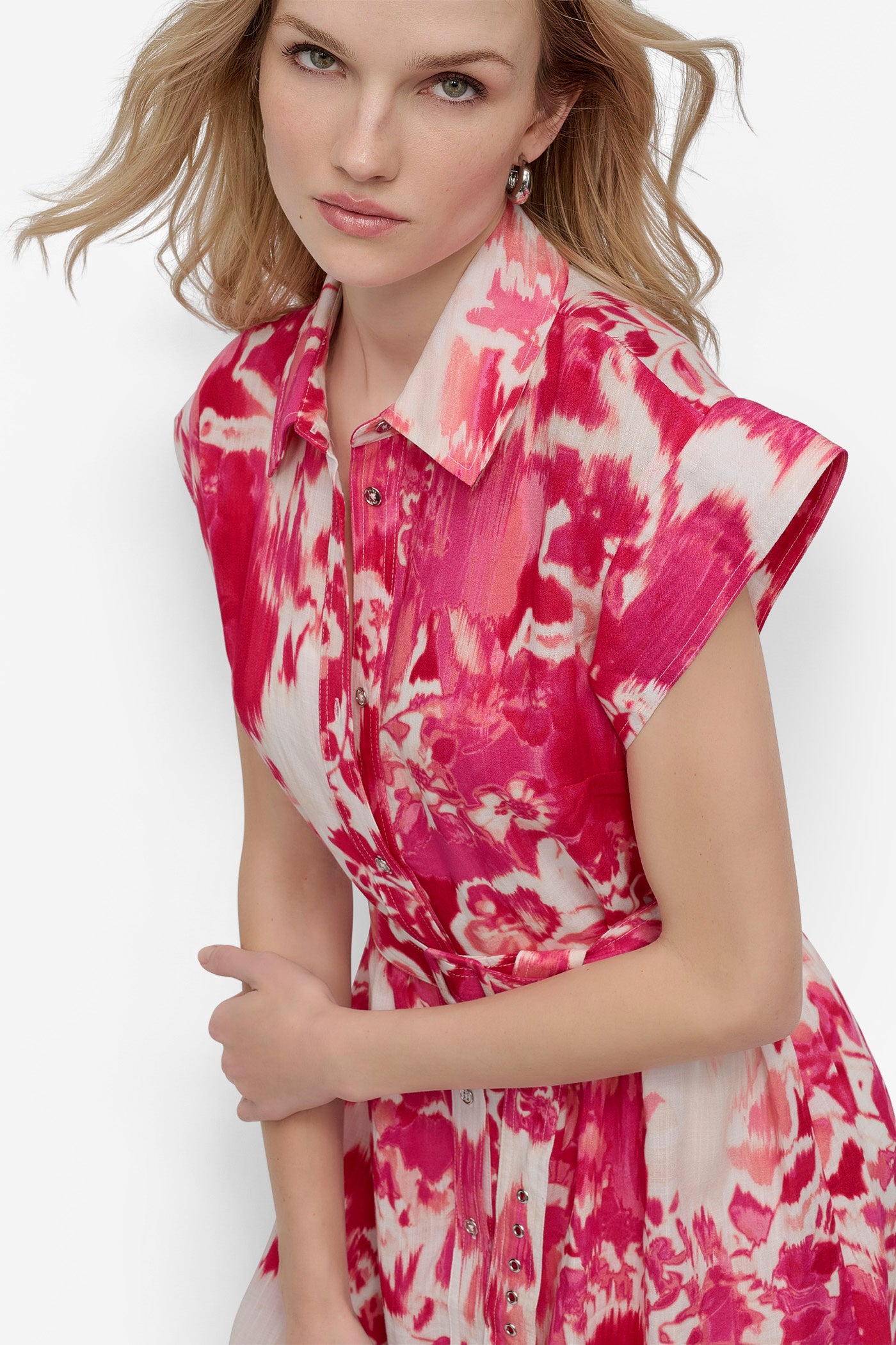 BELTED FLORAL SHIRT DRESS VIEW 6 | SALE DRESSES