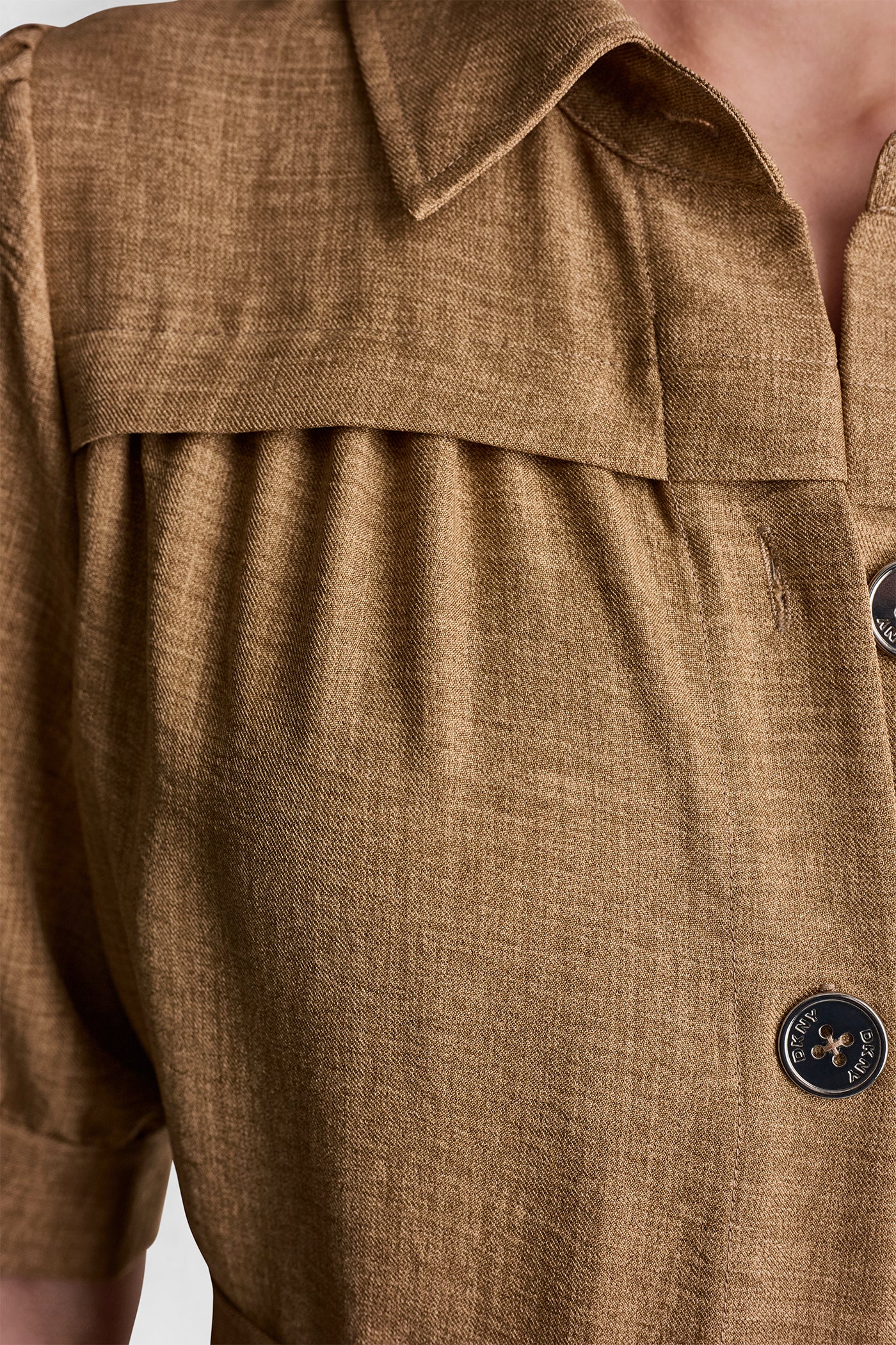 PLEATED MIDI SHIRT DRESS VIEW 7 | MIDI DRESSES