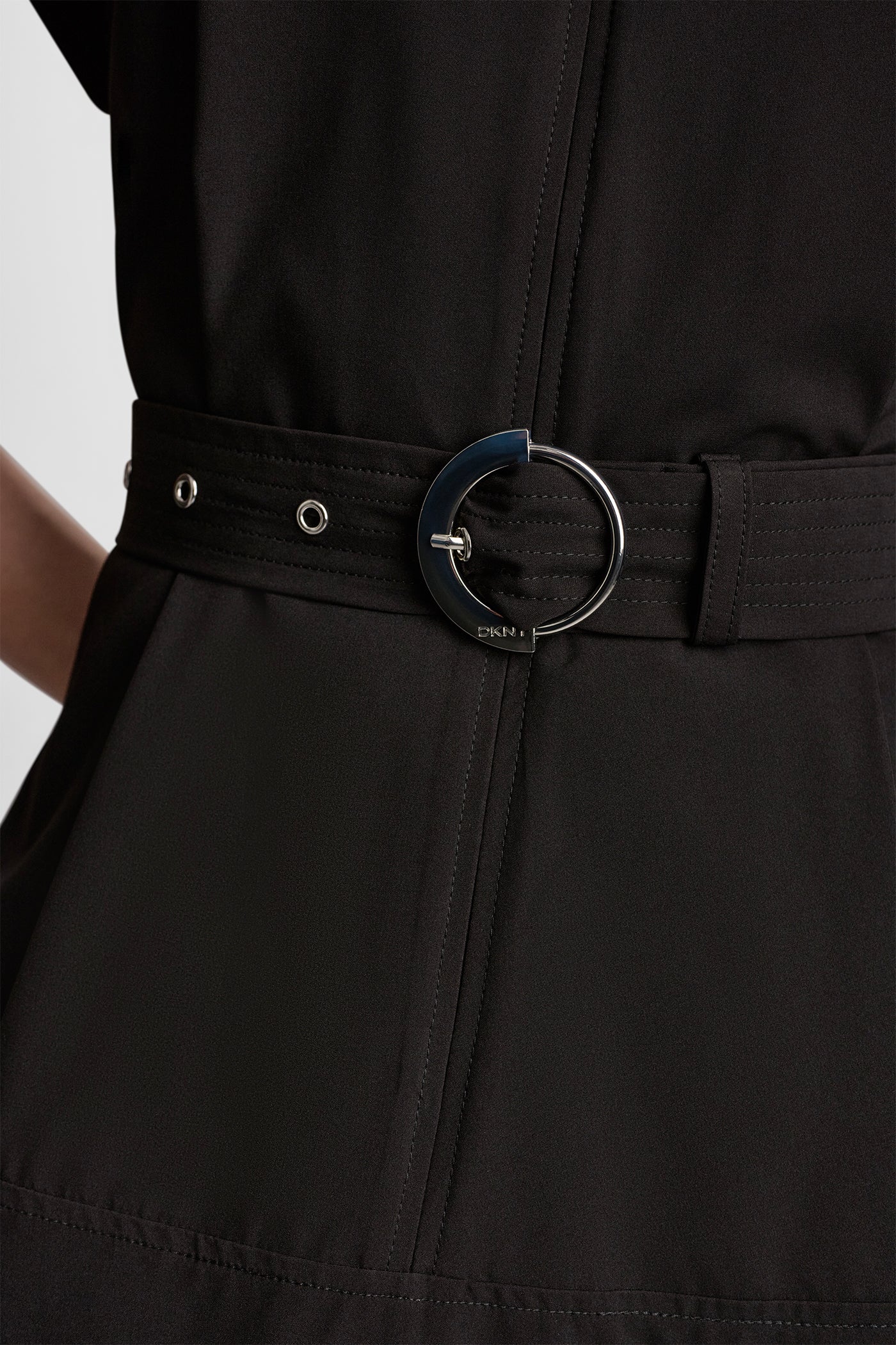 CAP SLEEVE ZIP-FRONT SHIRT DRESS VIEW 5 | New Arrivals