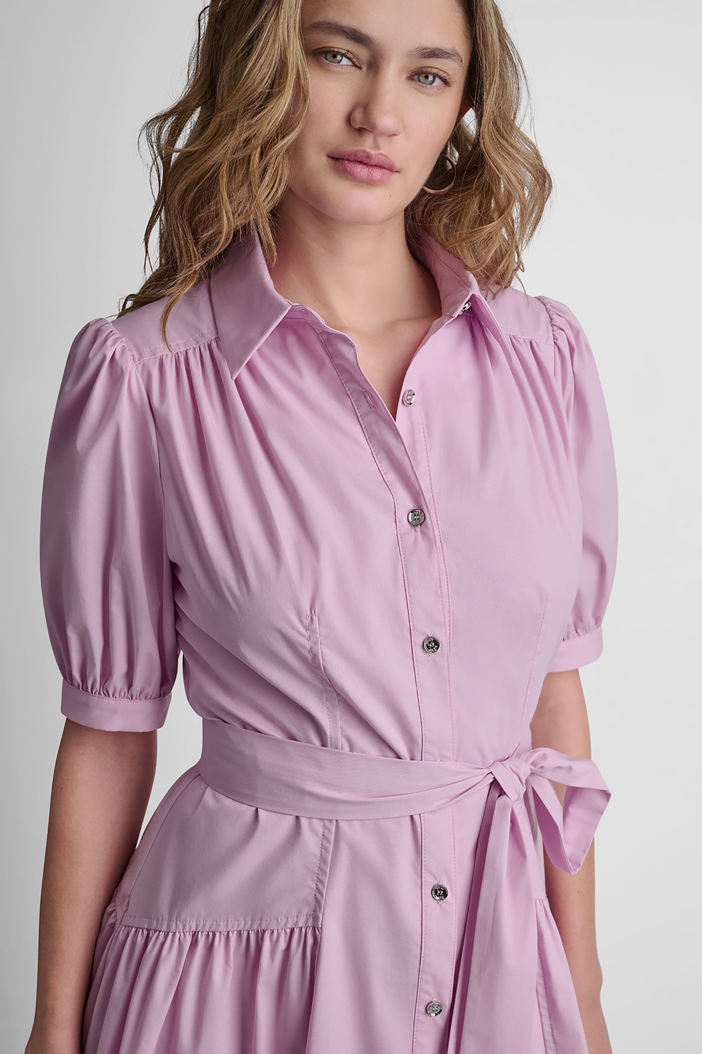 DROP-WAIST MIDI SHIRT DRESS VIEW 5 | MIDI DRESSES