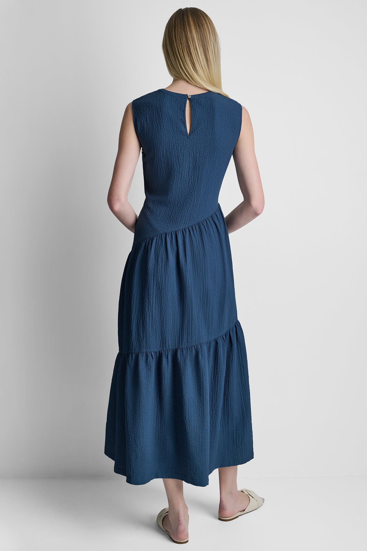 A-LINE TIERED MAXI DRESS VIEW 3