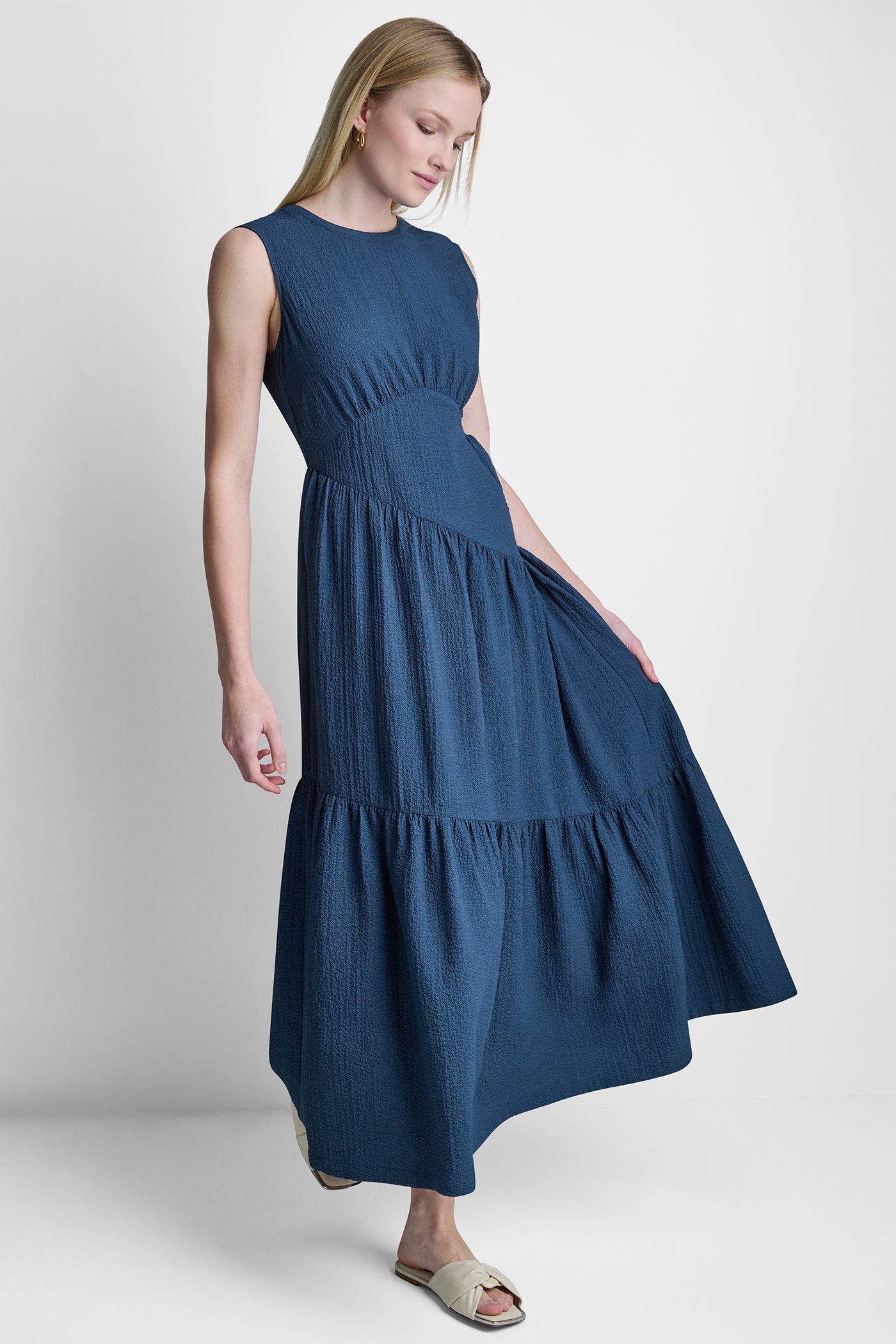 A-LINE TIERED MAXI DRESS VIEW 4