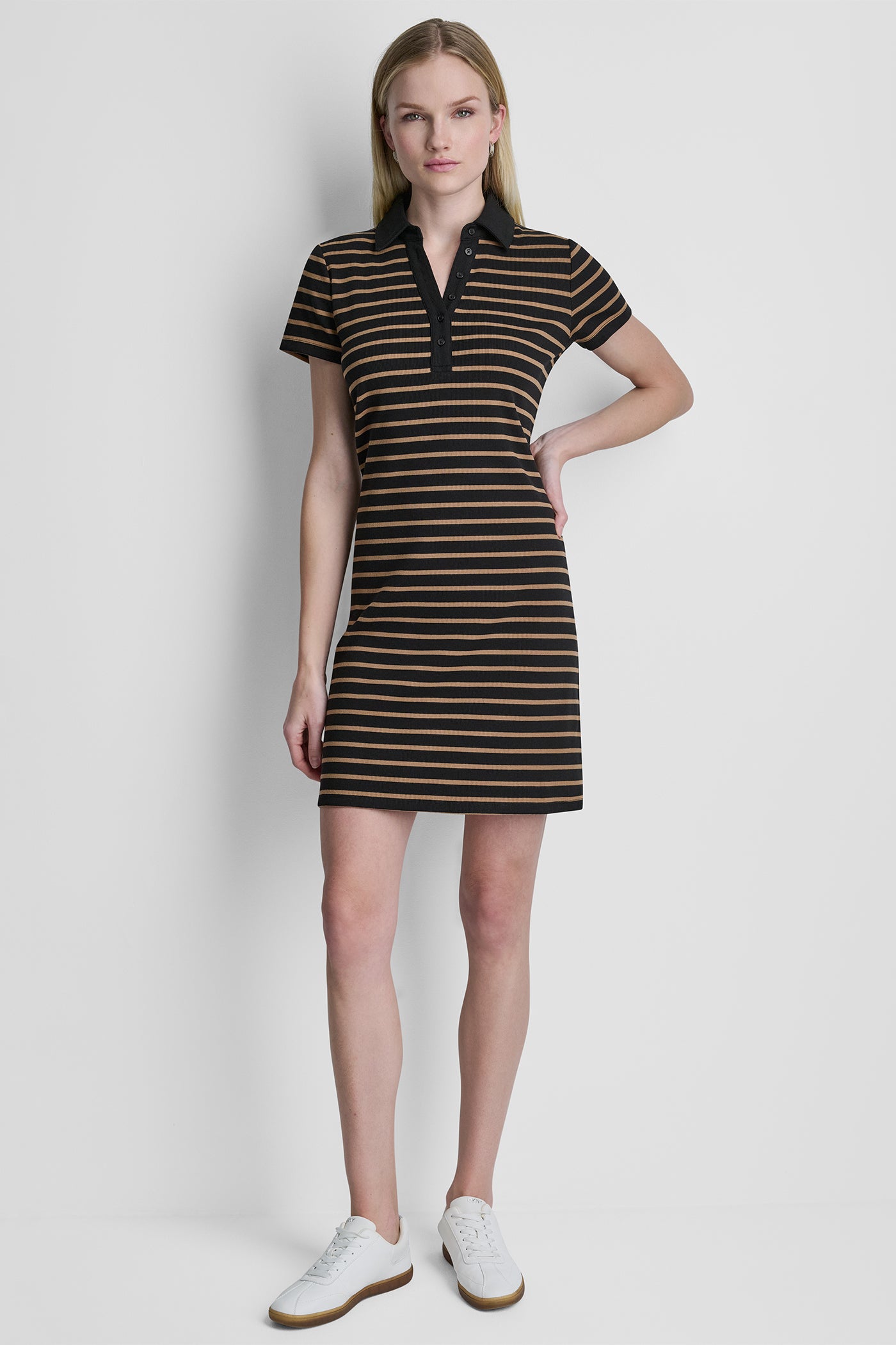 STRIPE MINI POLO DRESS VIEW 5 | Dresses & Jumpsuits