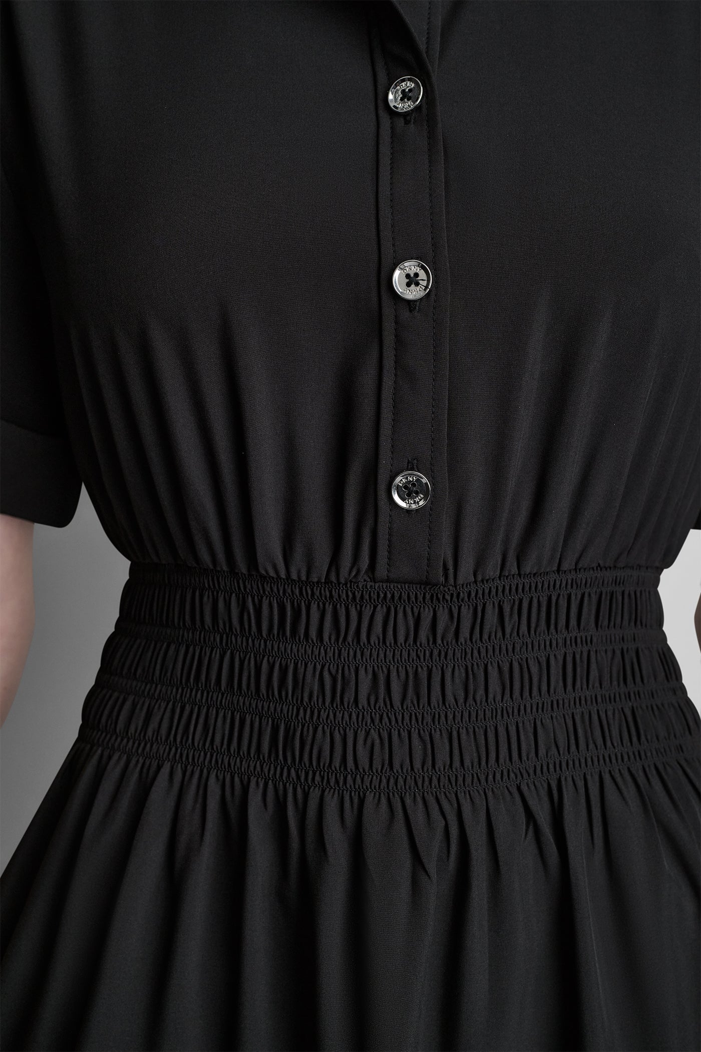 SMOCKED WAIST MINI SHIRT DRESS VIEW 7 | Dresses & Jumpsuits