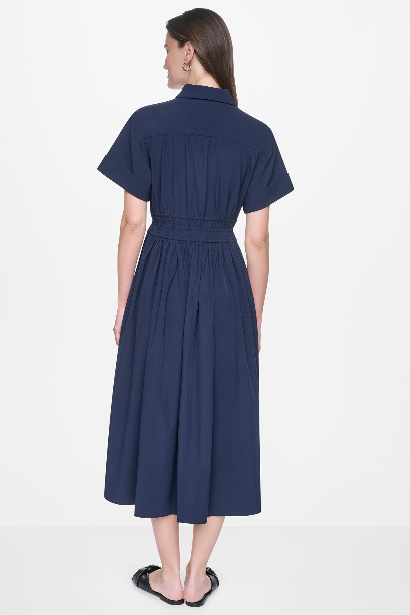 MIDI COMMUTER SHIRT DRESS VIEW 3 | All Products