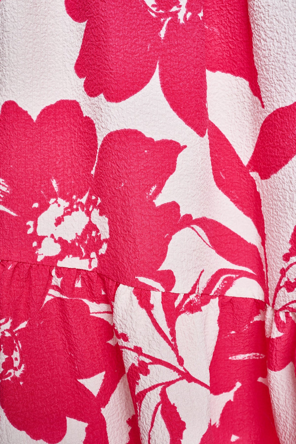 JEWEL NECK PRINTED MIDI DRESS VIEW 2