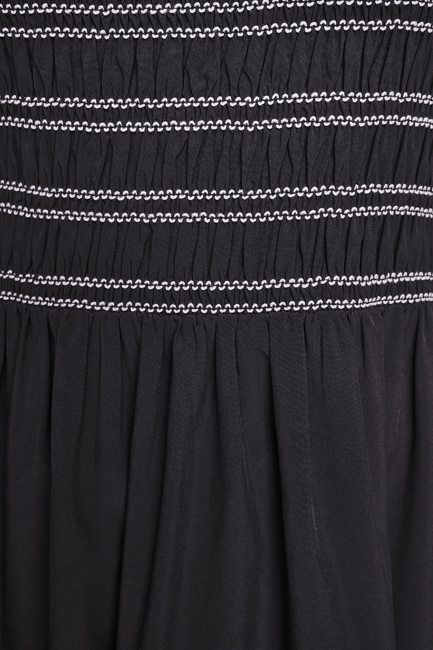 SLEEVELESS SMOCKED MIDI A-LINE DRESS VIEW 7 | New clothing