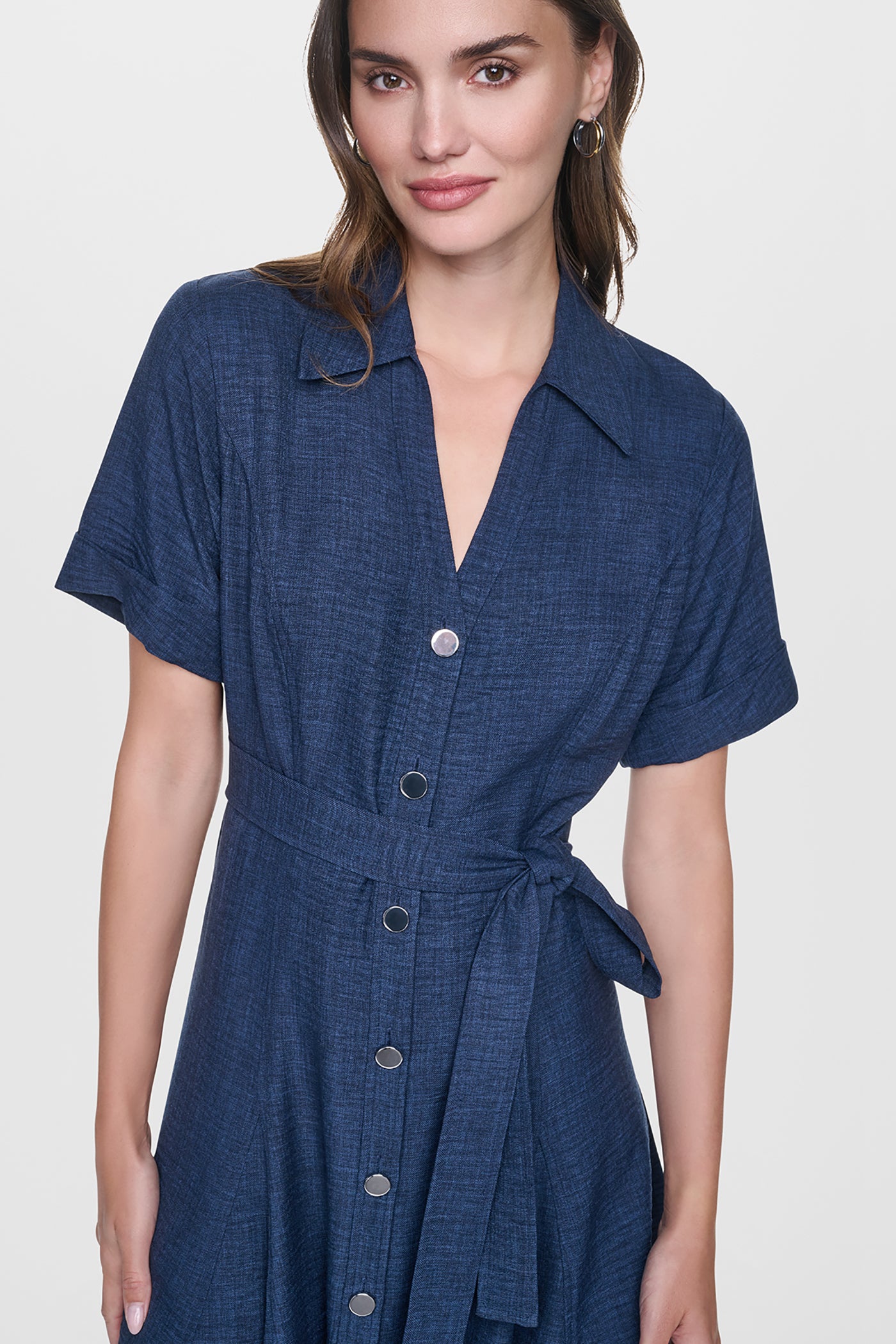 MIDI A-LINE SHIRT DRESS VIEW 5 | New clothing