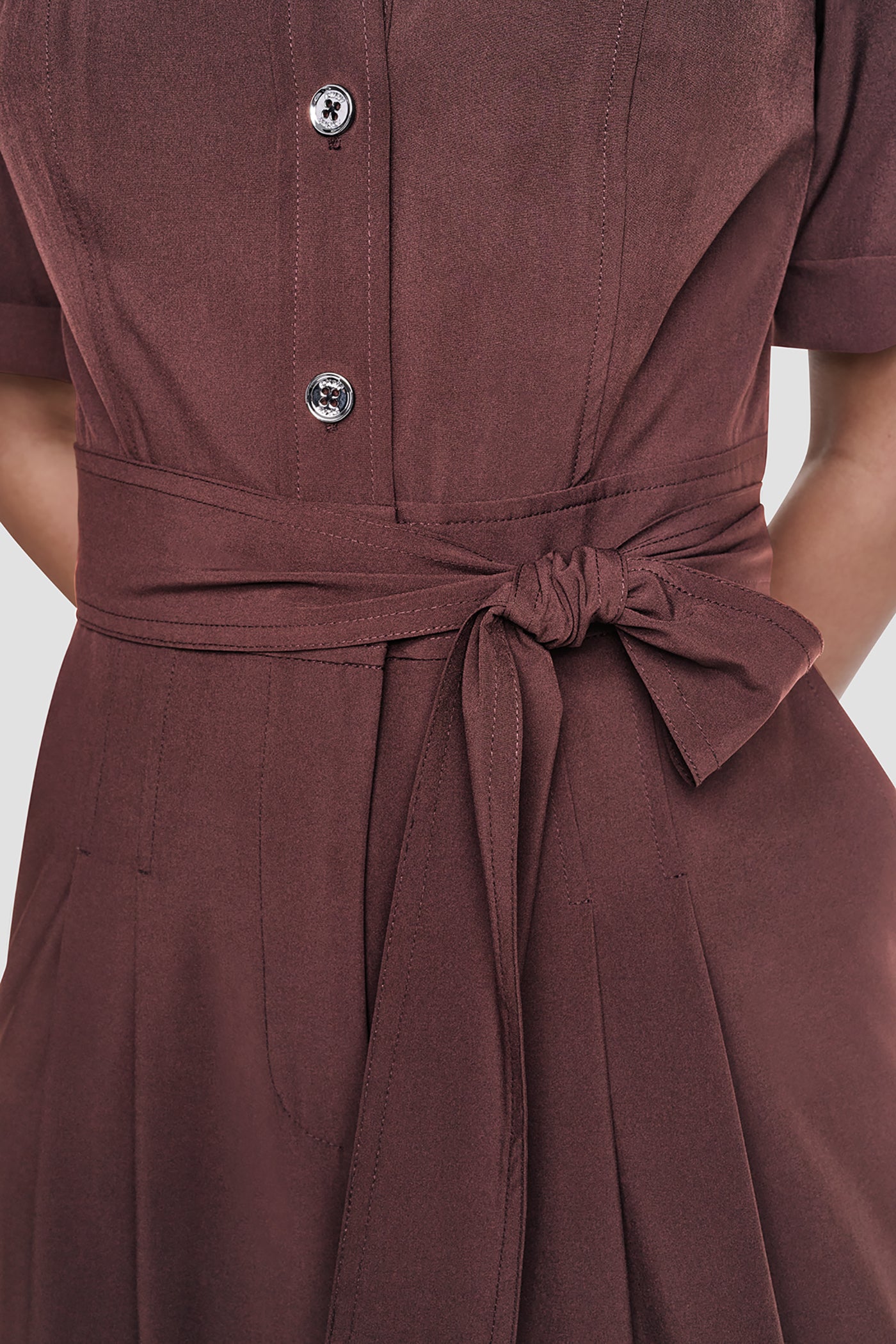 SHORT SLEEVE WIDE-LEG JUMPSUIT VIEW 5