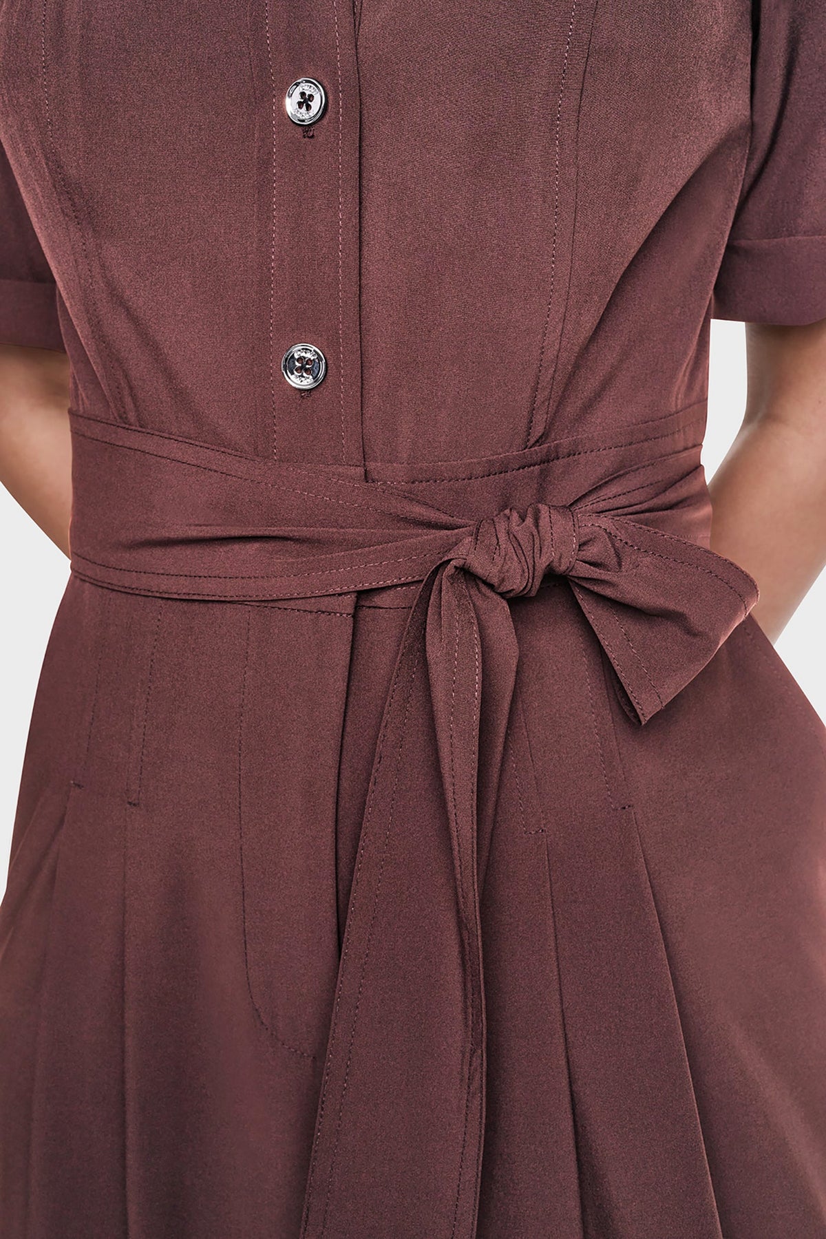 SHORT SLEEVE WIDE-LEG JUMPSUIT VIEW 2