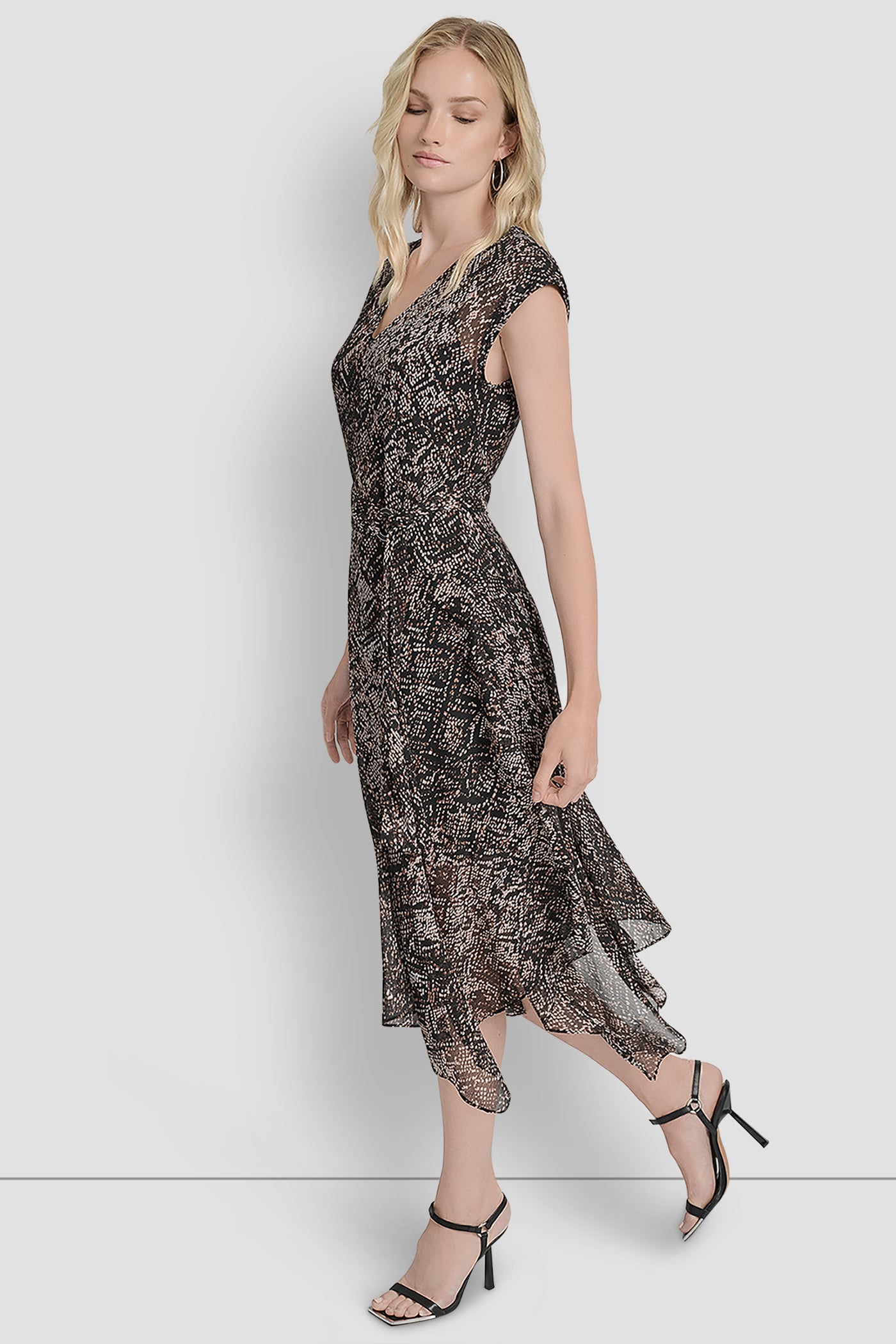 SLEEVLESS V-NECK MIDI VIEW 3 | Dresses & Jumpsuits